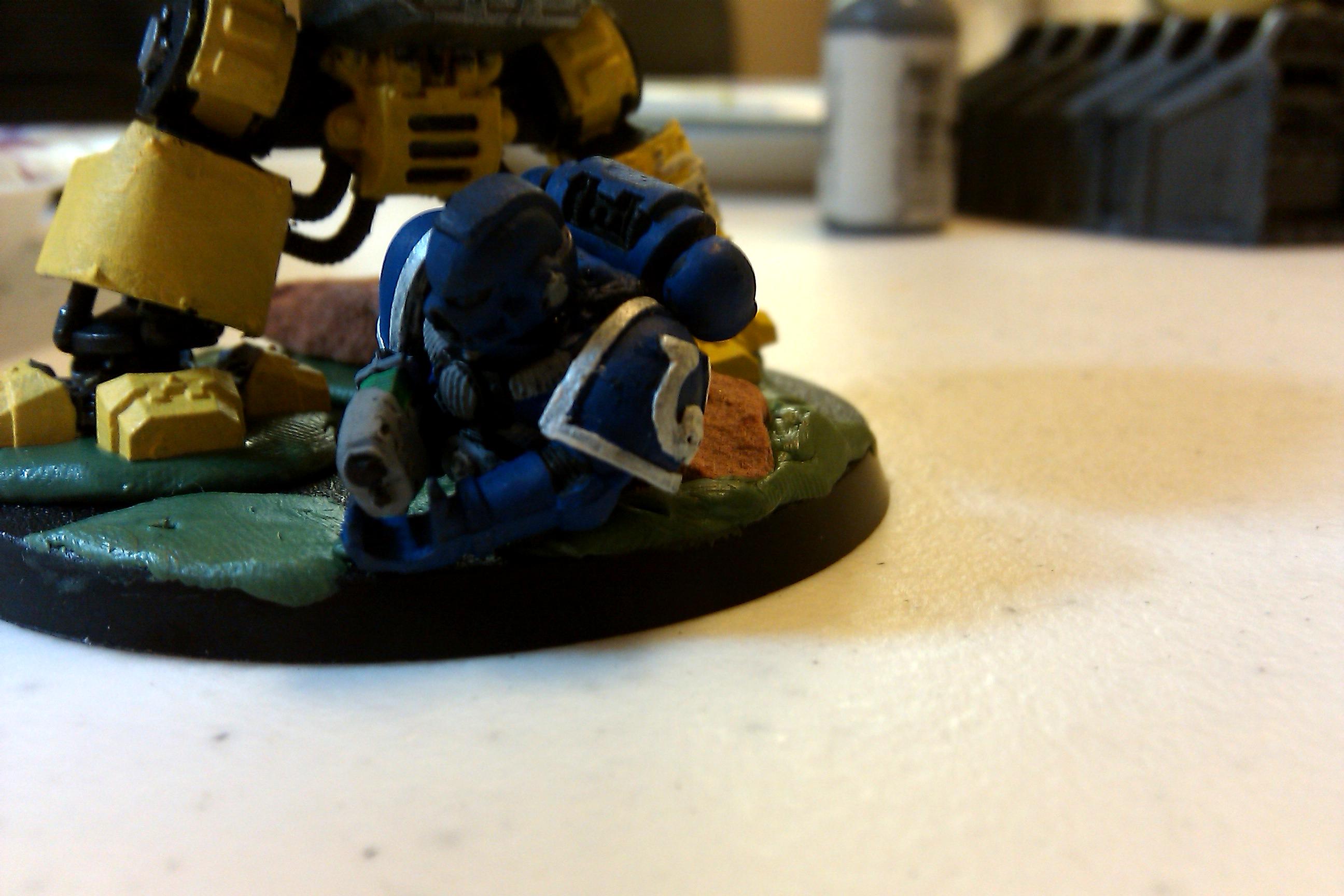 Dreadnought, Imperial Fists, Space Marines, Warhammer 40,000
