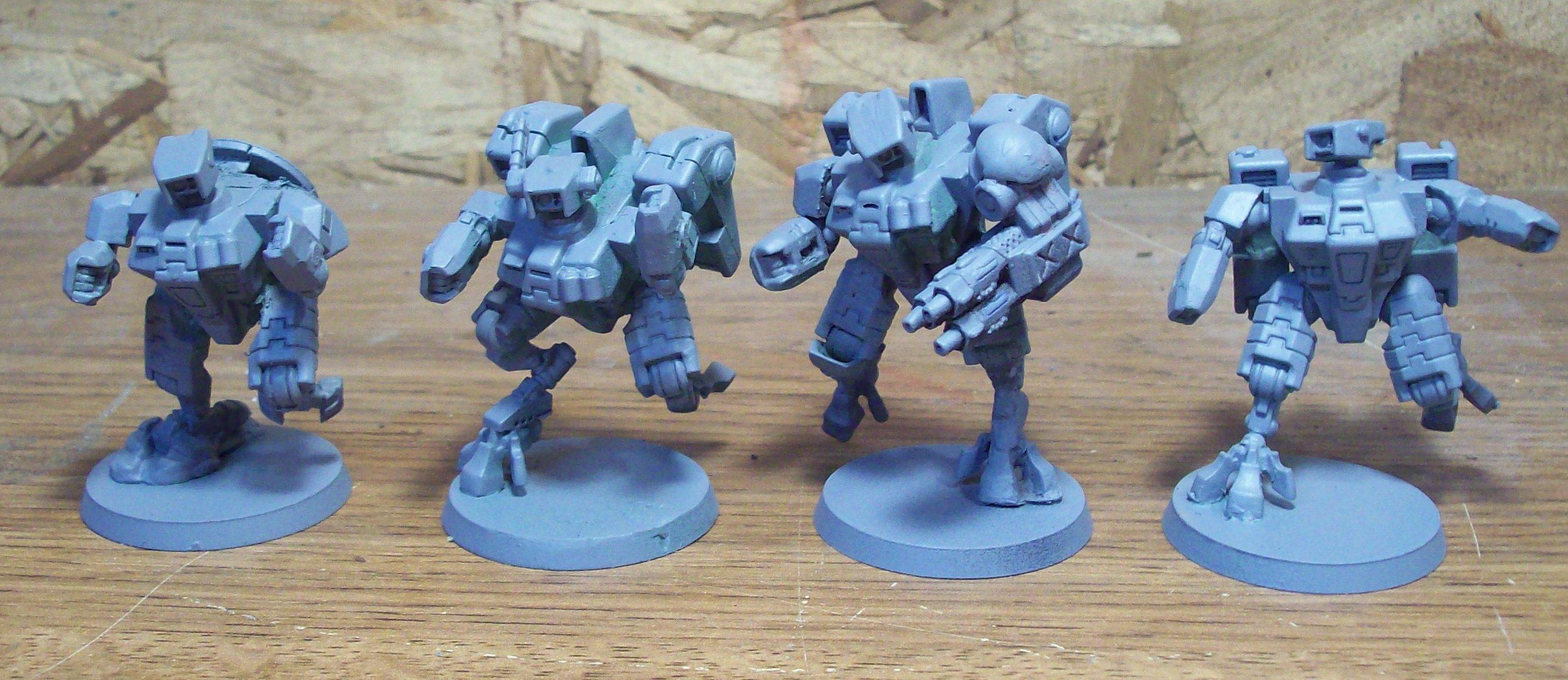 WIP Tau Crisis battlesuits
