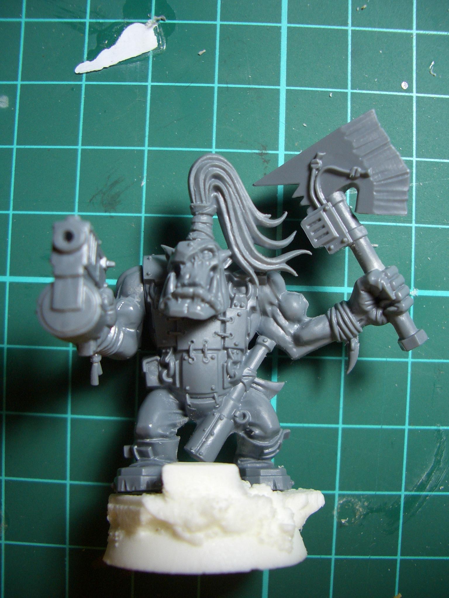 Dry Brushing, Gunners, Nob, Orks, Wash, Work In Progress