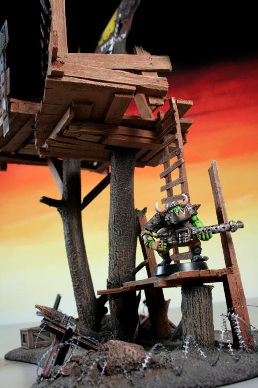 Orks, Scratch Build, Terrain, Waagh, Watchtower