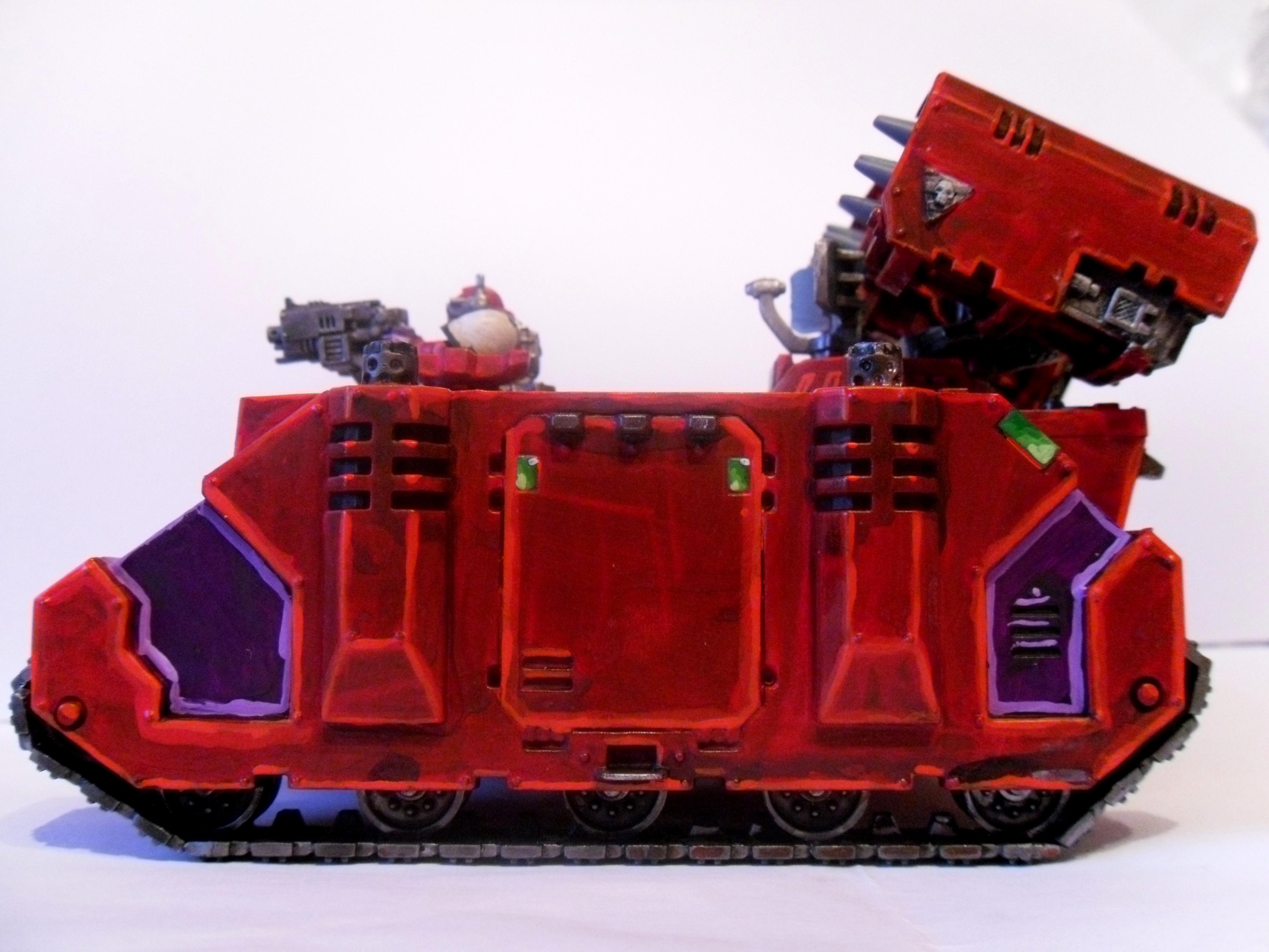 Red, Skull, Space Marines, Tank, Whirlwind