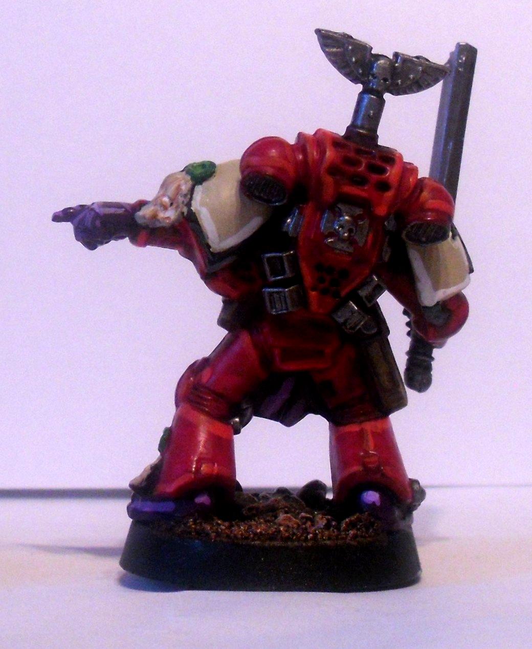 Red, Sergeant, Skull, Space Marines, Warhammer 40,000