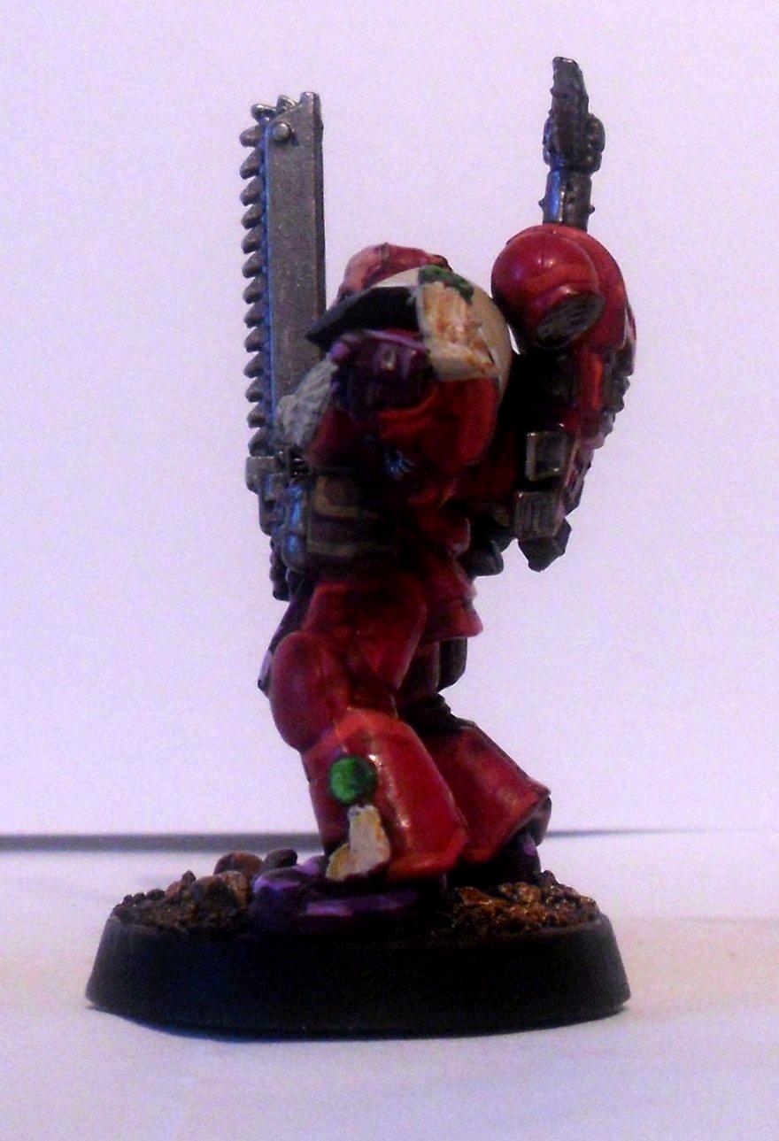Red, Sergeant, Skull, Space Marines, Warhammer 40,000