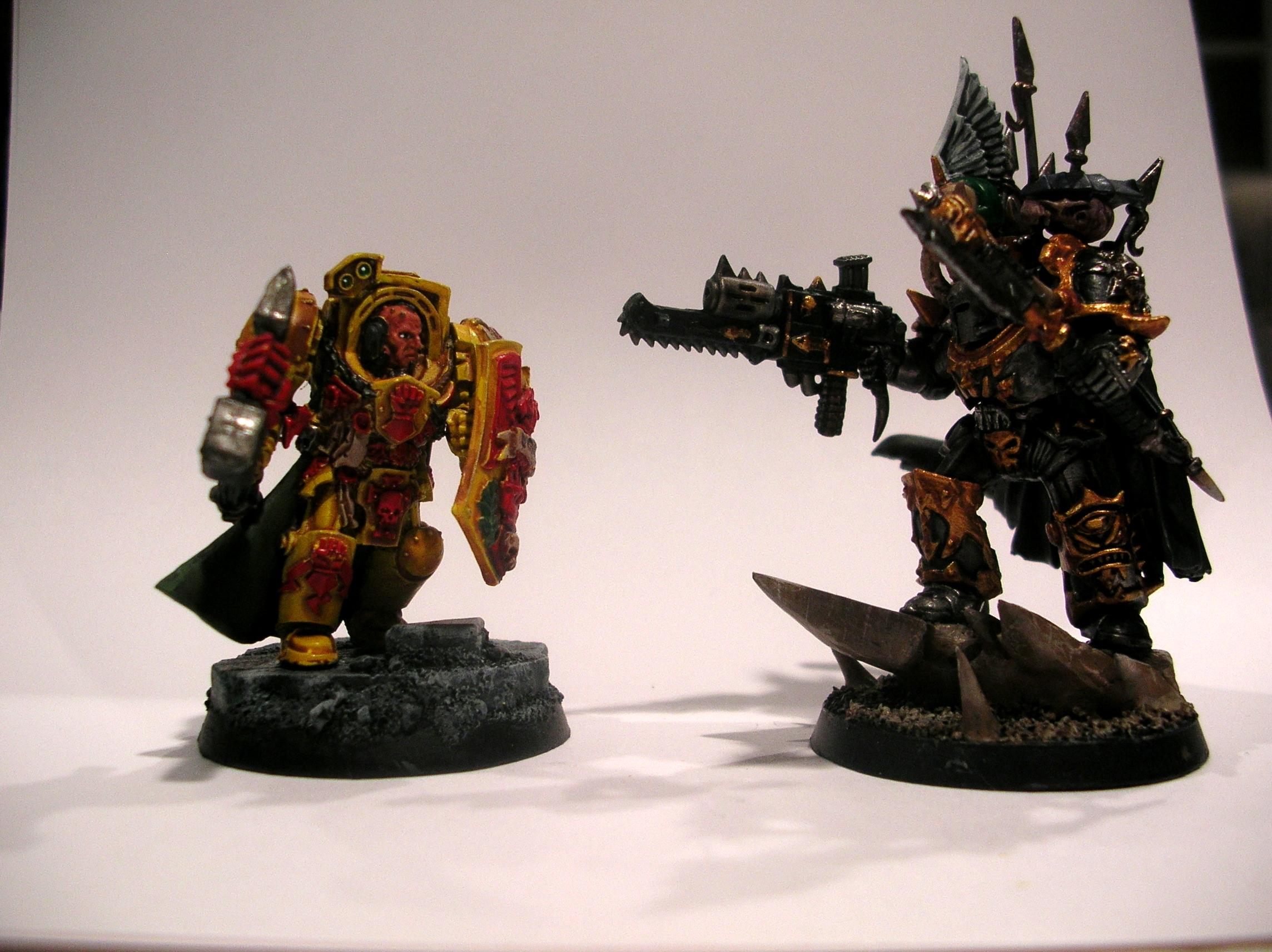 Chaos, Chaos Lord, Imperial Fists, Iron Warriors, Lysander
