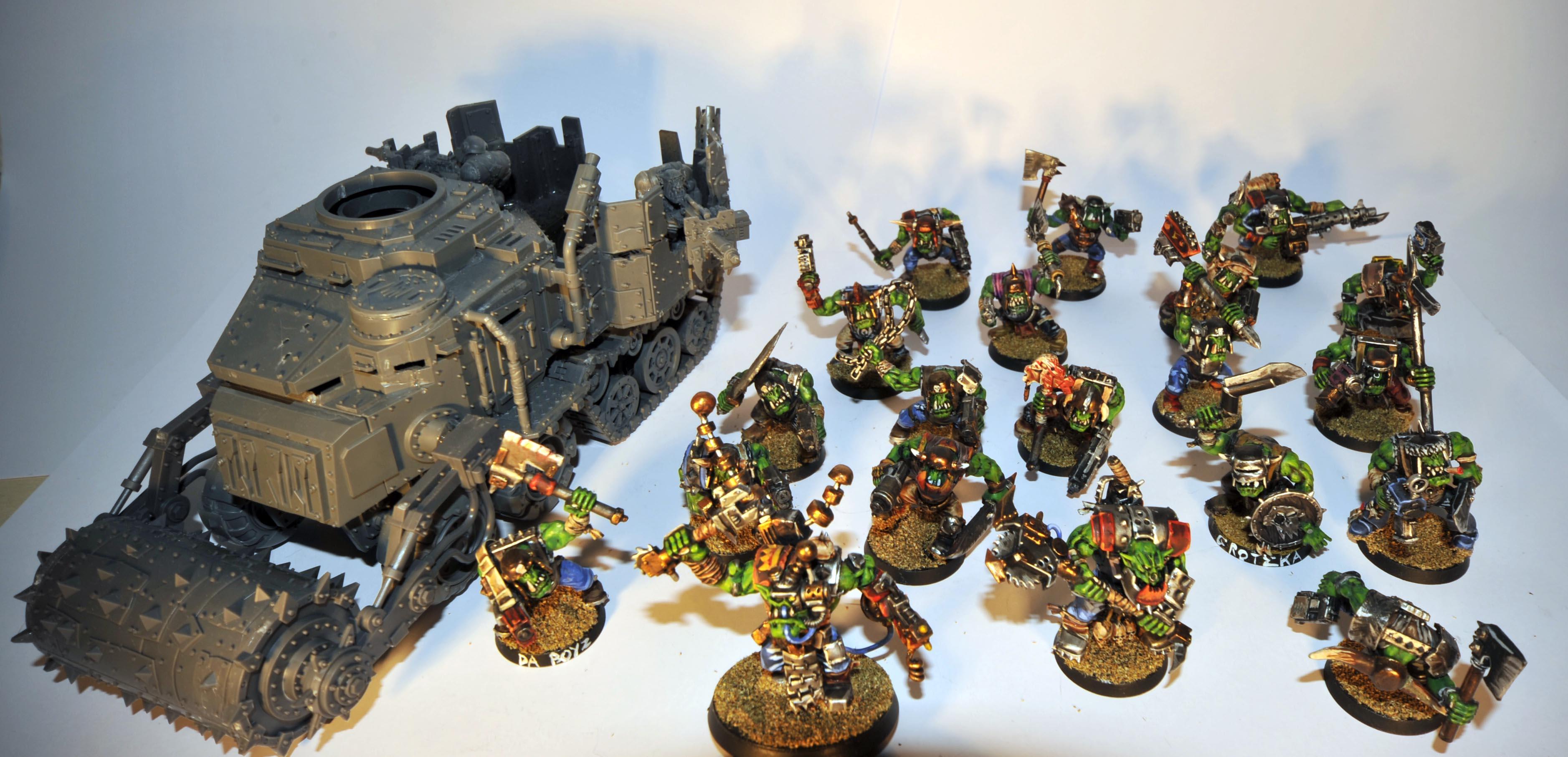 Battle, Big Mek, Evil Sunz, Kustom Force Field, Mob, Orks, Speed Freaks