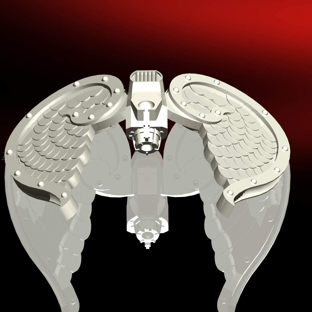 Angel, Cad, Jetpack, Jump Pack, Seraphim, Winged