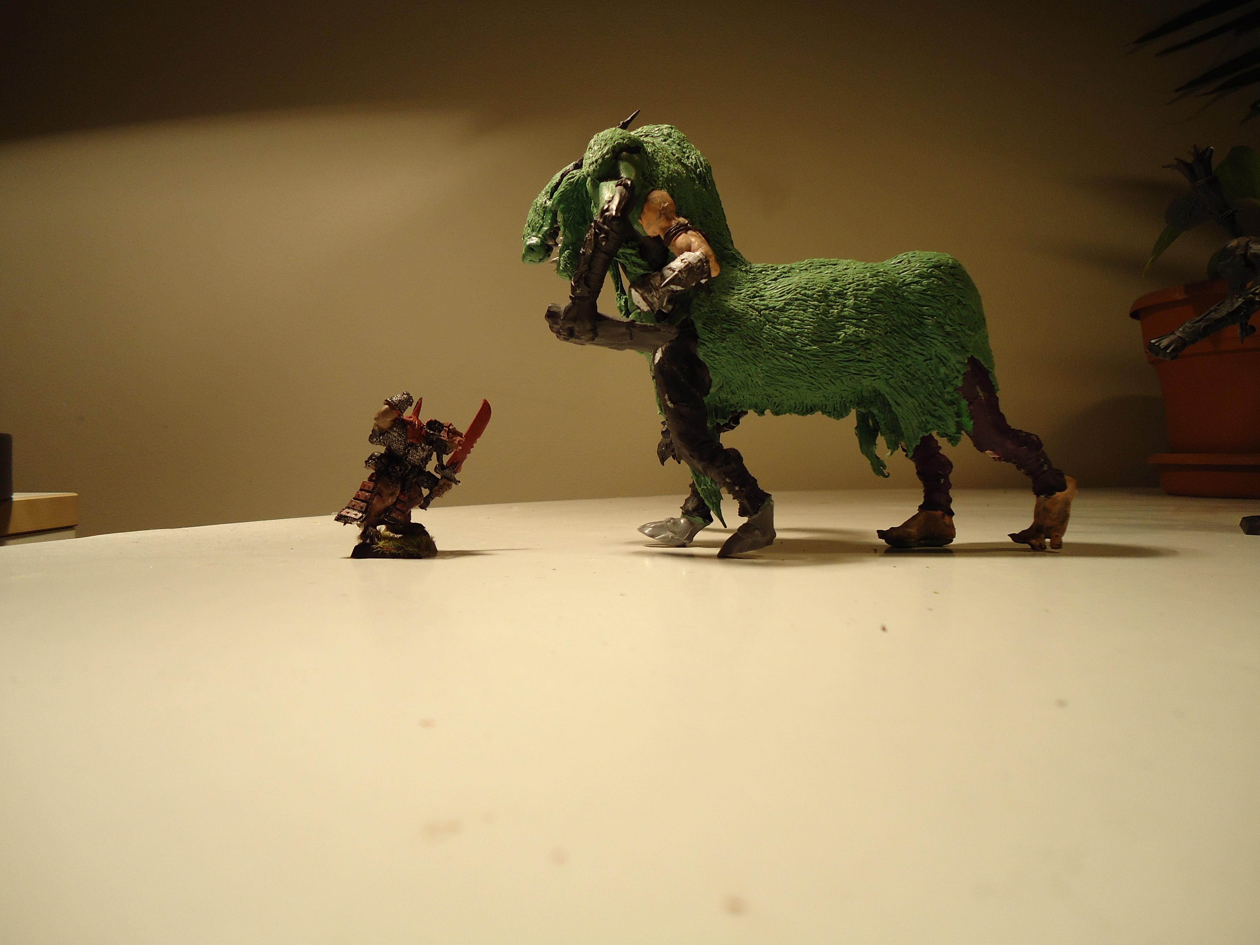 Beastmen, Centaur, Conversion, Ghorgon, Greenstuff