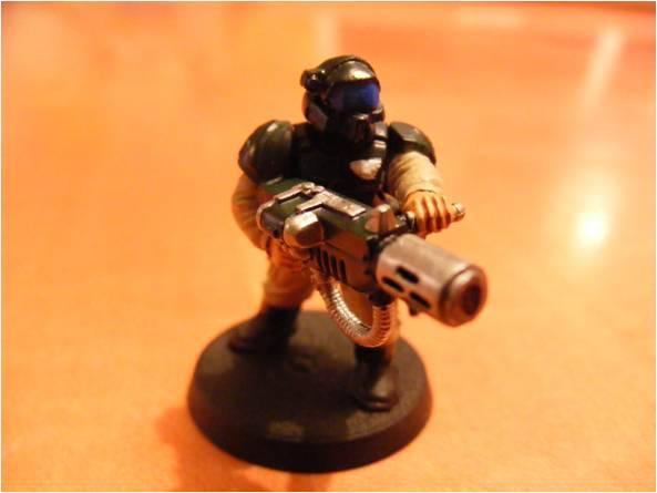 Airborne, Melta-gunner, Meltagun, Veteran, Veteran Guardsman