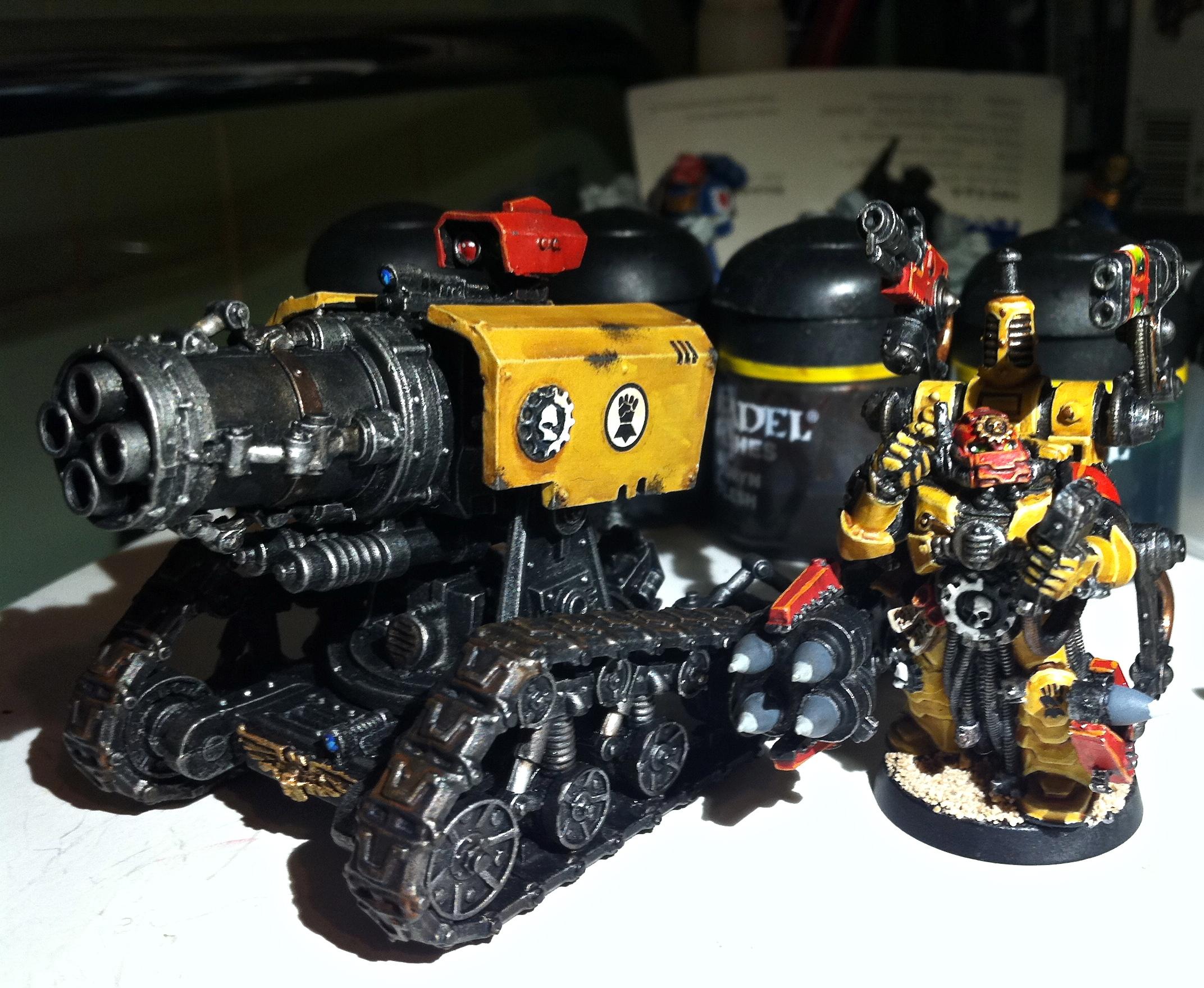 Imperial Fists, Space Marines, Techmarine, Thunderfire