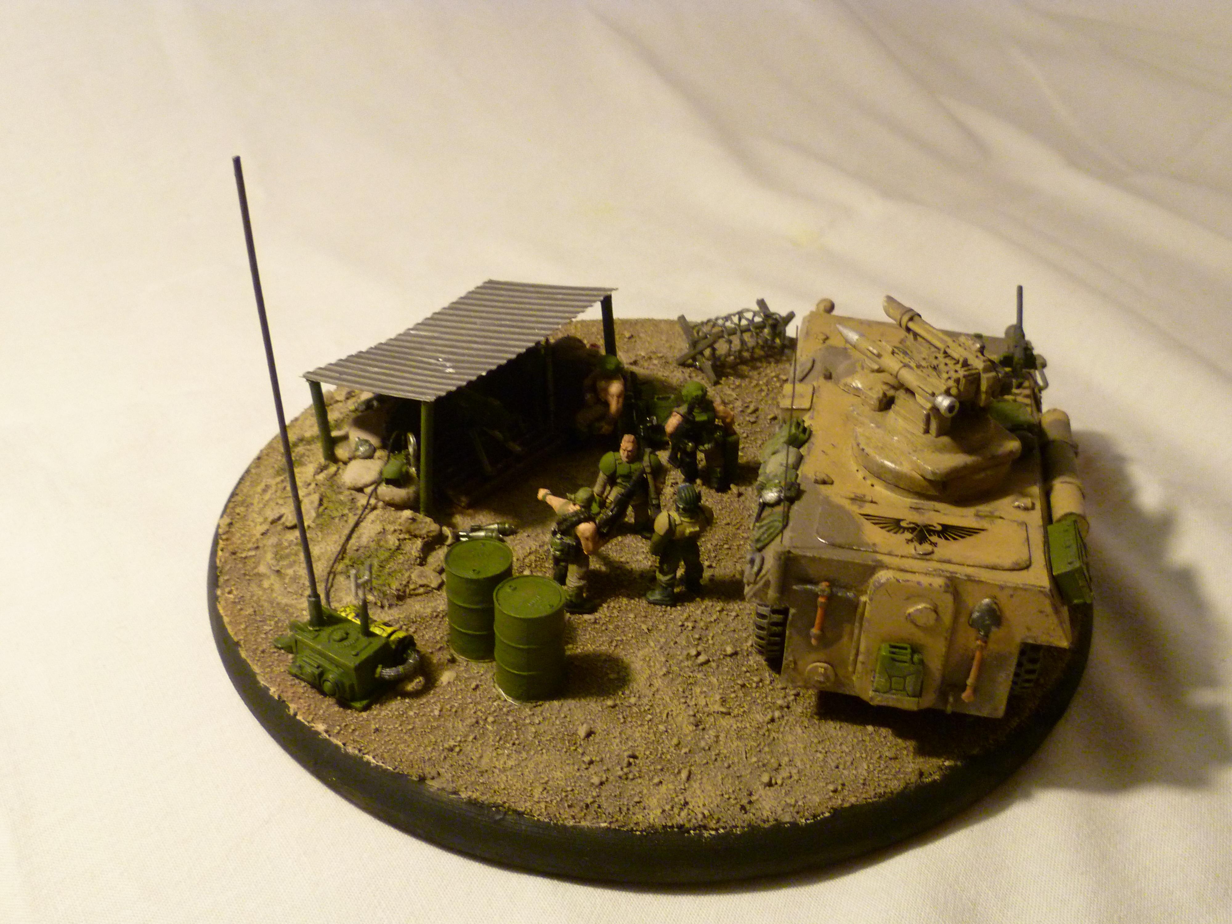 Apc, Diorama, Forward Base, Imperial Guard