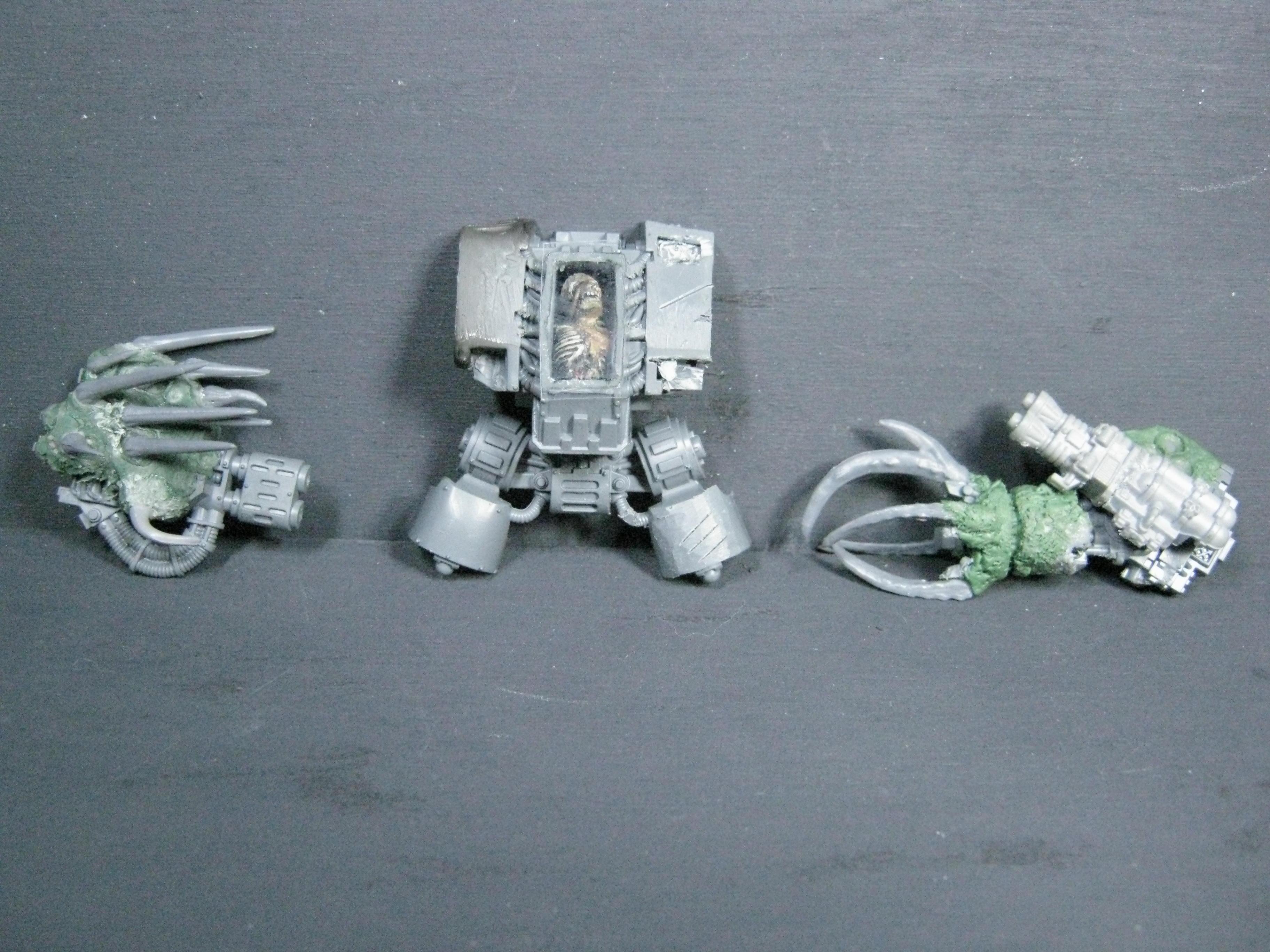 Chaos Space Marines, Conversion, Death Guard, Dreadnought, Greenstuff, Nurgle, Warhammer 40,000