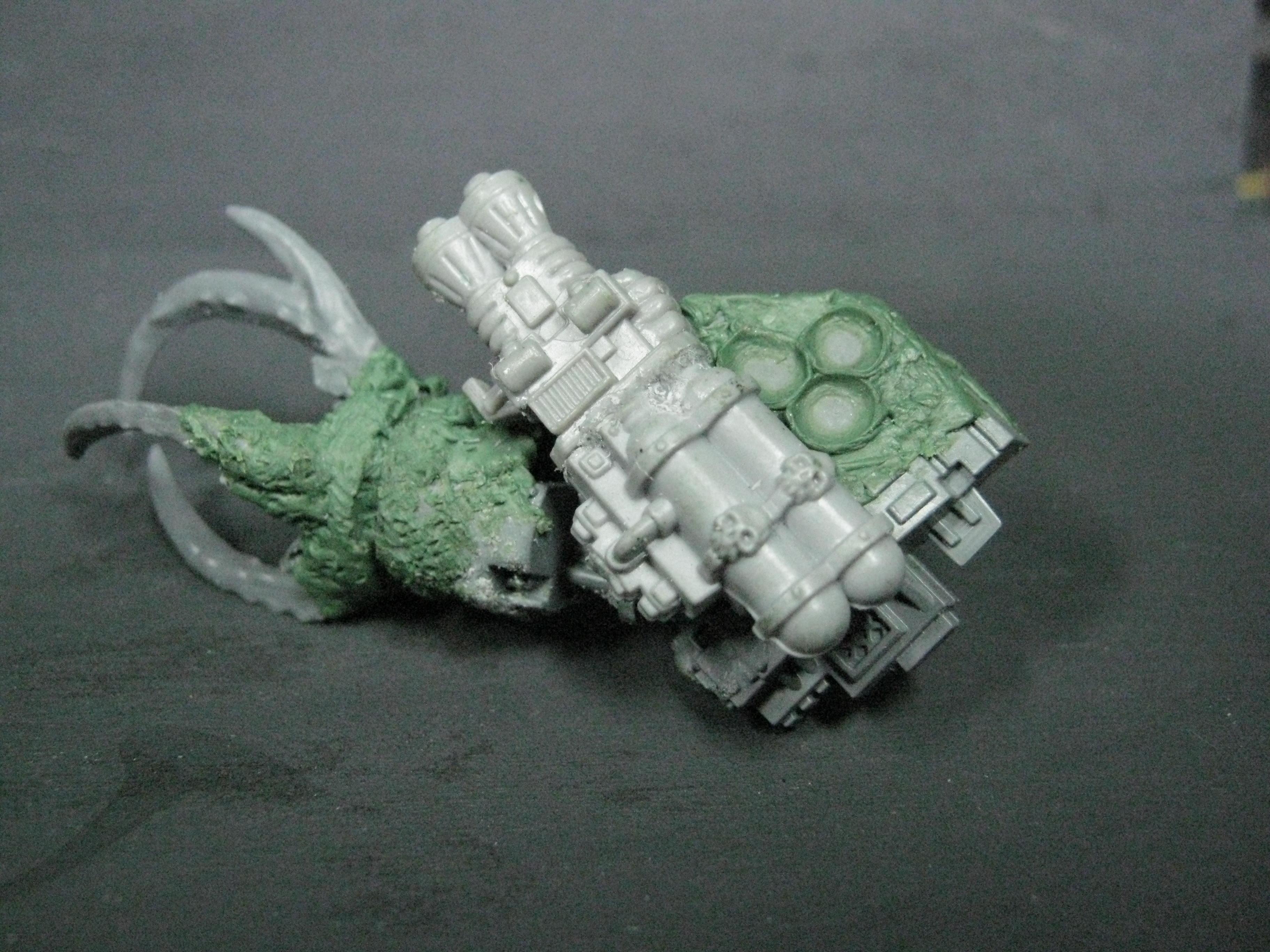 Chaos Space Marines, Conversion, Death Guard, Dreadnought, Greenstuff, Nurgle, Warhammer 40,000