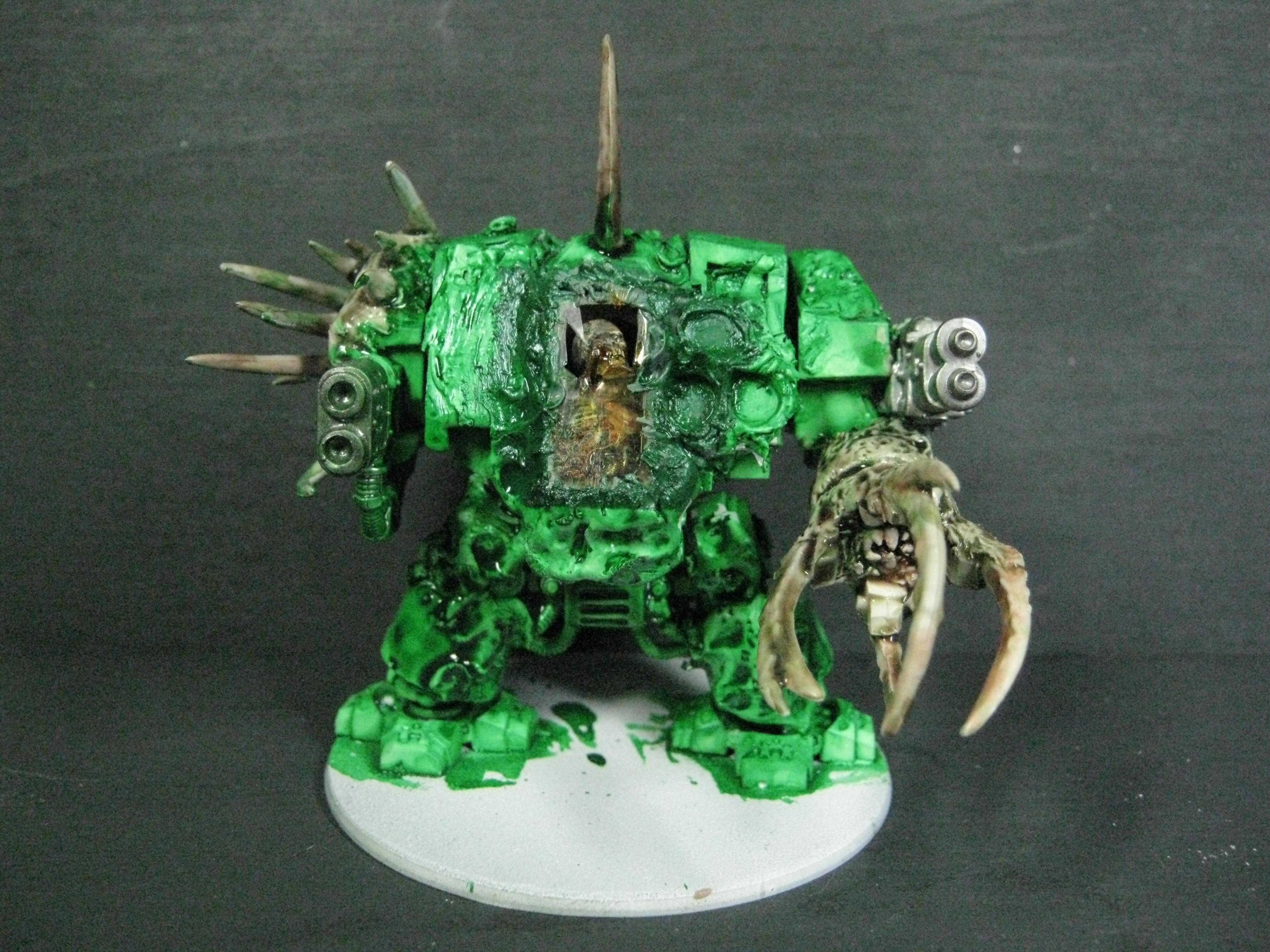 Chaos Space Marines, Conversion, Death Guard, Dreadnought, Greenstuff, Nurgle, Warhammer 40,000