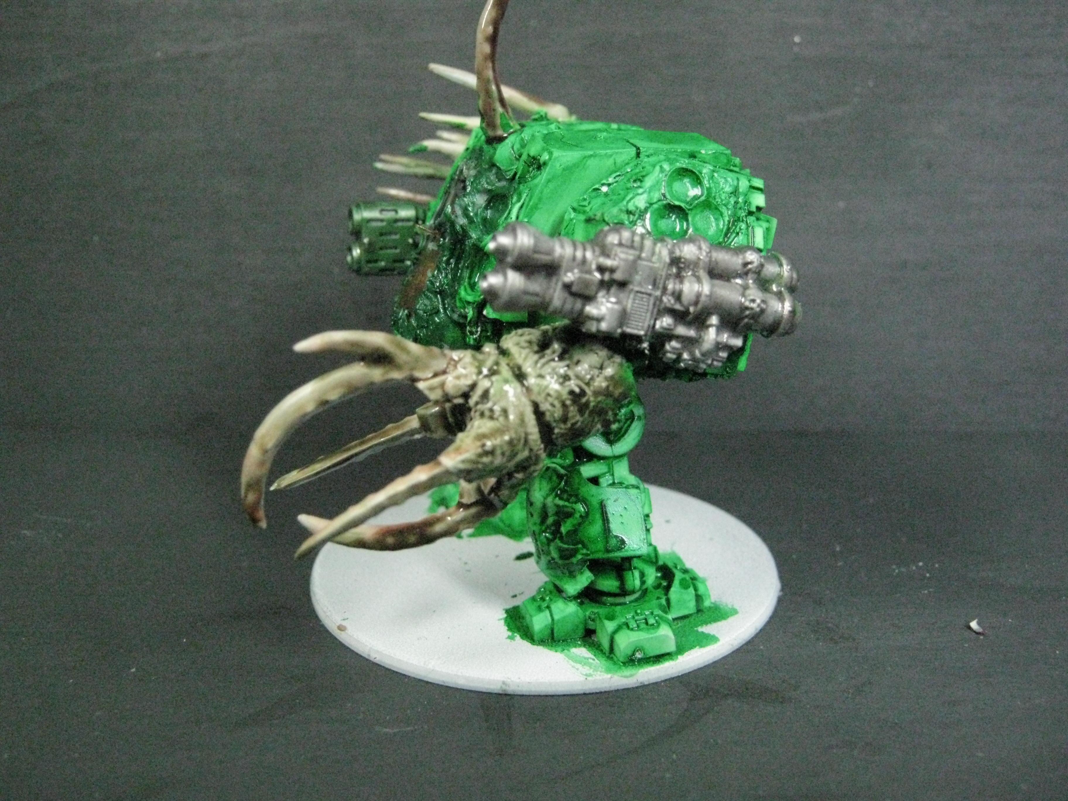 Chaos Space Marines, Conversion, Death Guard, Dreadnought, Greenstuff, Nurgle, Warhammer 40,000
