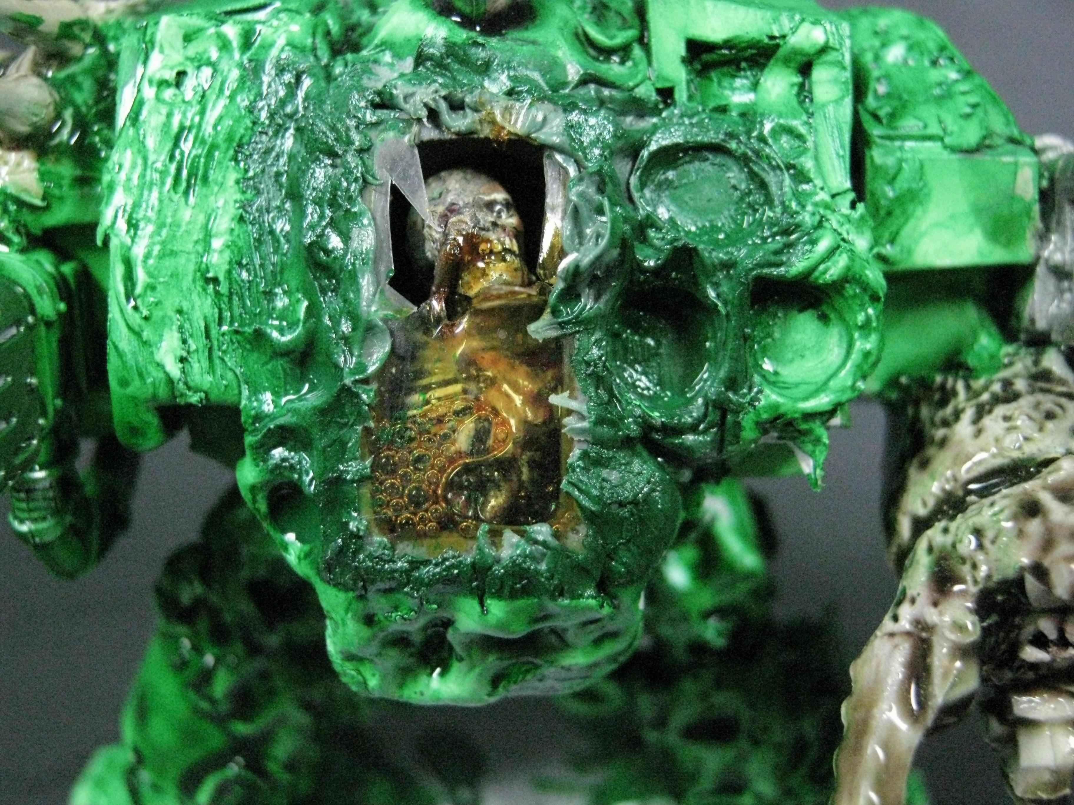 Chaos Space Marines, Conversion, Death Guard, Dreadnought, Greenstuff, Nurgle, Warhammer 40,000