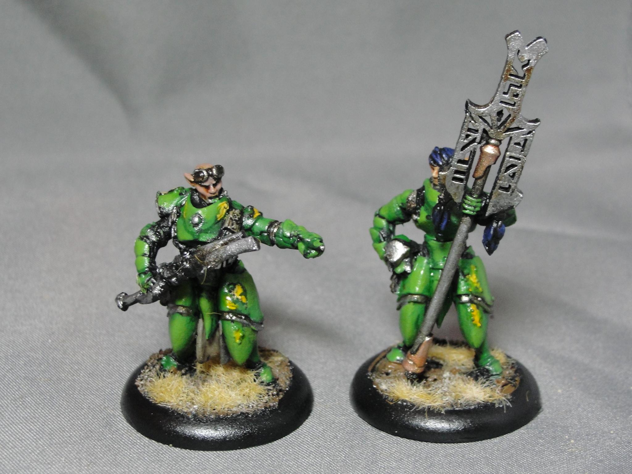 Warmachine, Retribution of Scyrah, Dawnguard Invictors Unit Attachment, Officer, Standard Bearer