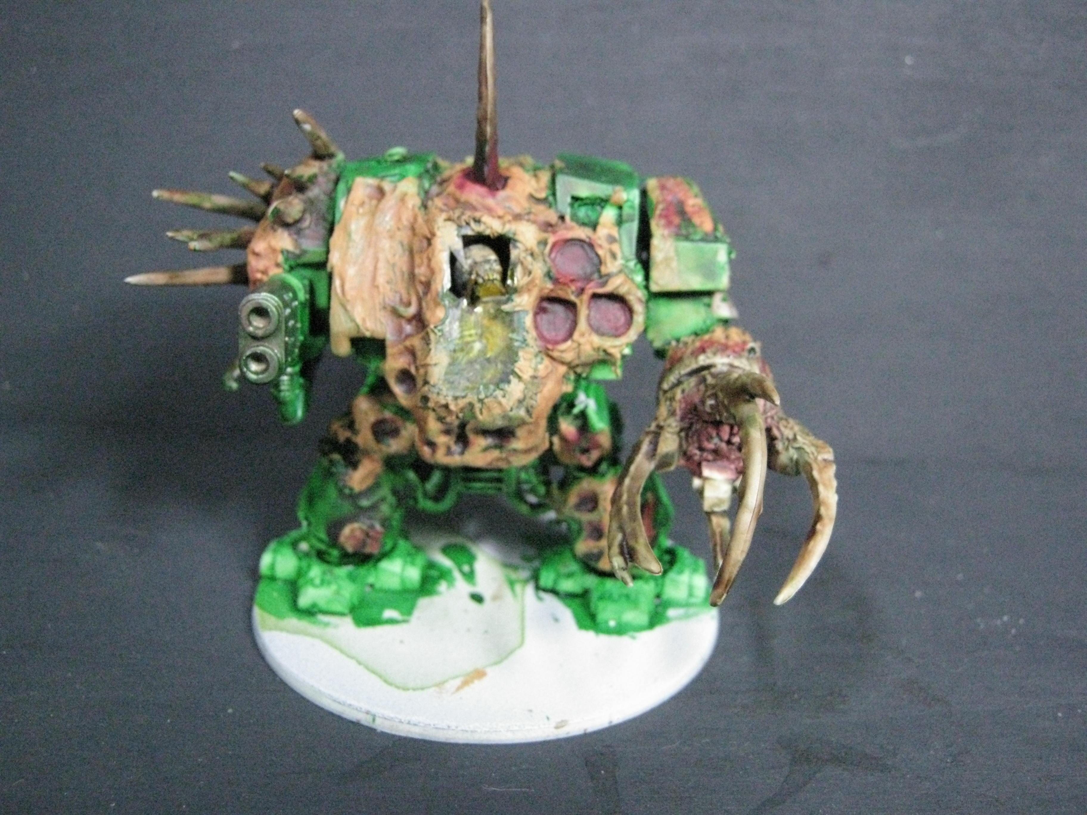 Chaos Space Marines, Conversion, Death Guard, Dreadnought, Greenstuff, Nurgle, Warhammer 40,000