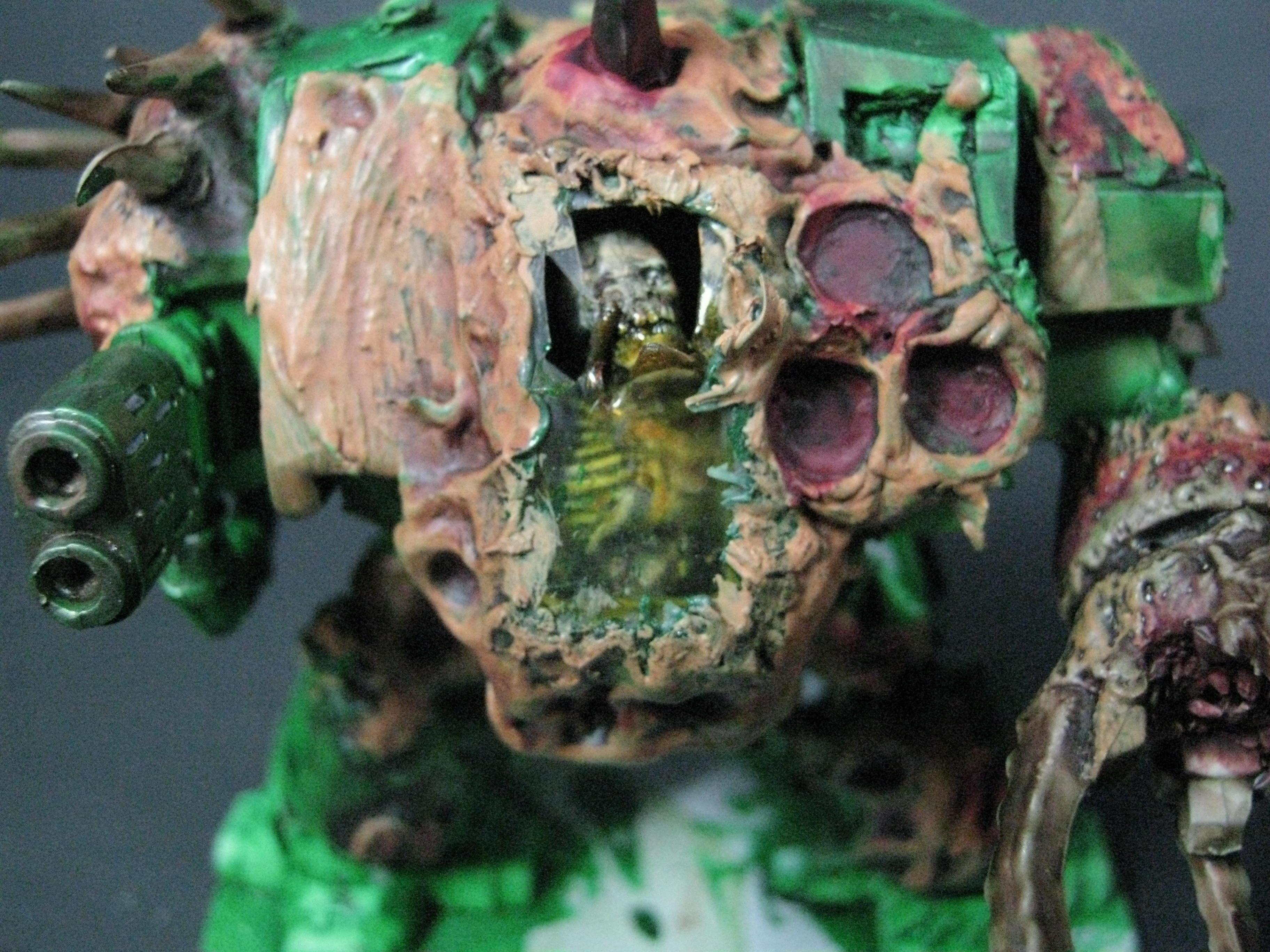 Chaos Space Marines, Conversion, Death Guard, Dreadnought, Greenstuff, Nurgle, Warhammer 40,000
