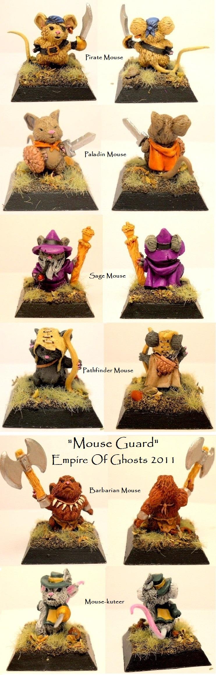Cute, Mouslings, Paladin Mouse, Pathfinder Mouse, Pirate Mouse, Reaper