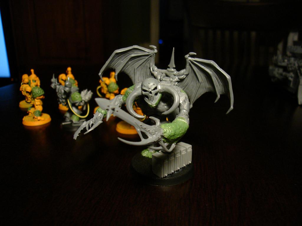 Chaos Space Marines, Daemon Prince, Plague Marines, Predator, Pyre, Rhino, Vindicator