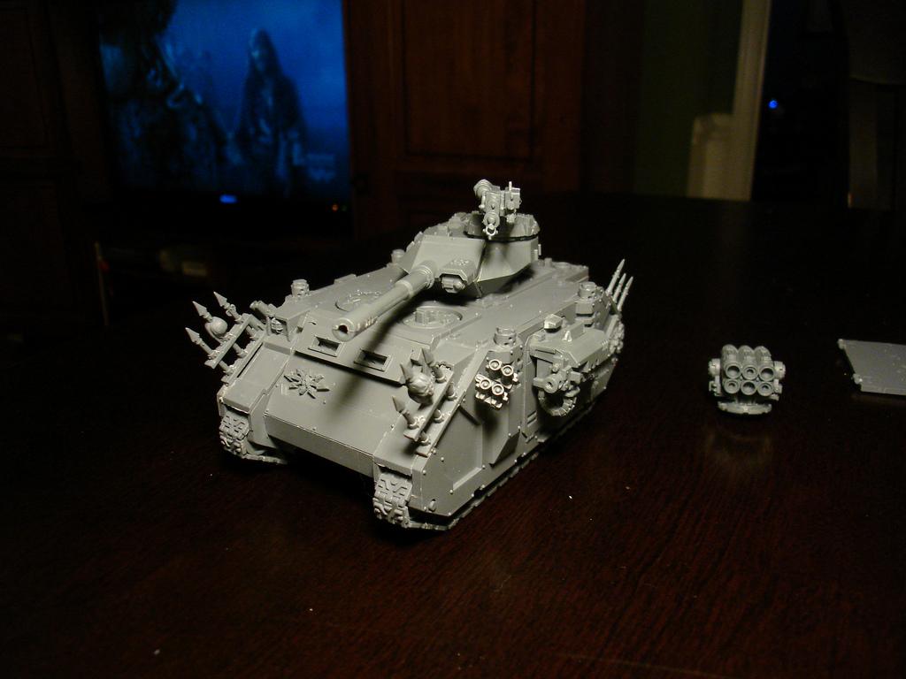 Chaos Space Marines, Daemon Prince, Plague Marines, Predator, Pyre, Rhino, Vindicator