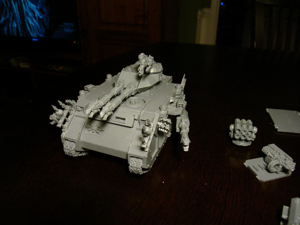 Chaos Space Marines, Daemon Prince, Plague Marines, Predator, Pyre, Rhino, Vindicator