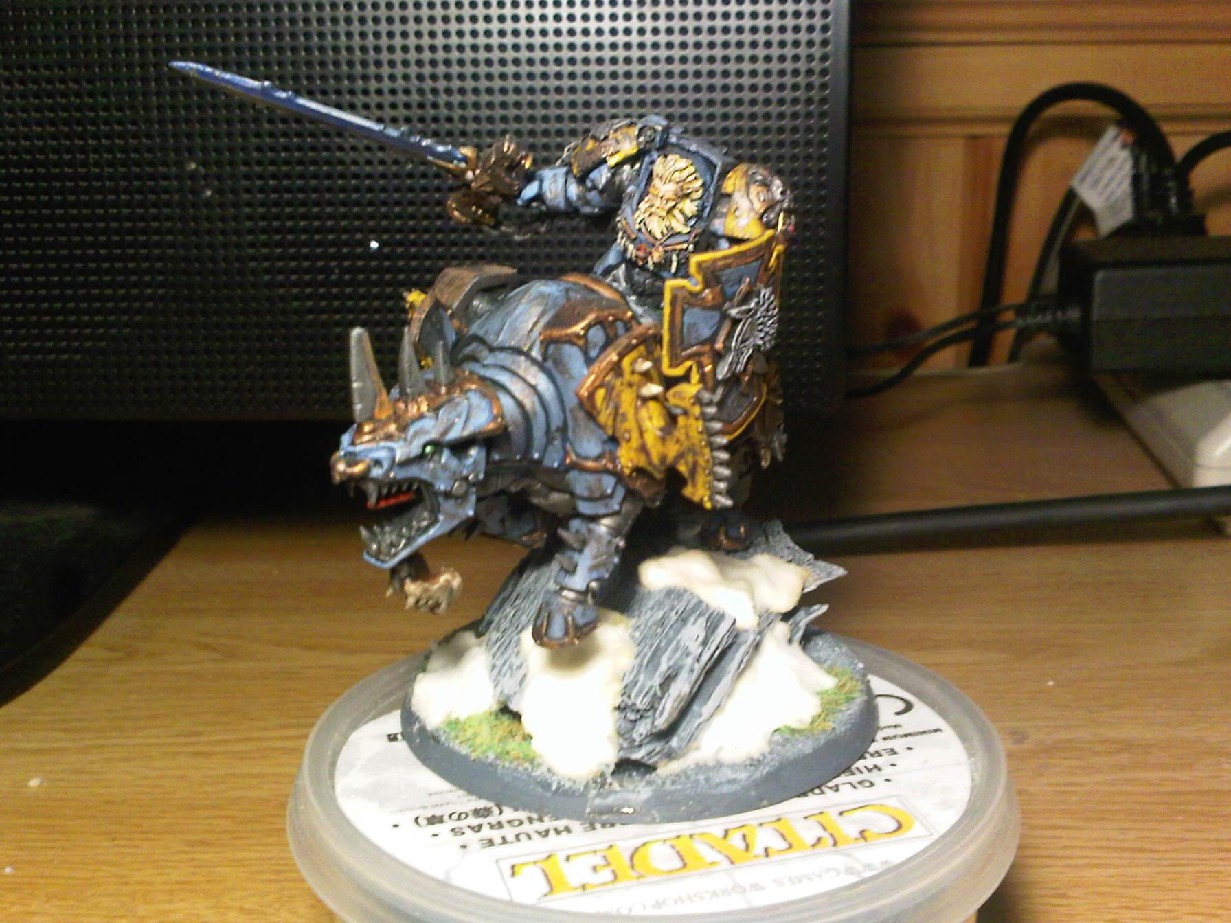 heres a few of my wolflord. the termie armour represnts runic armour..and i think looks pretty beefy up there 