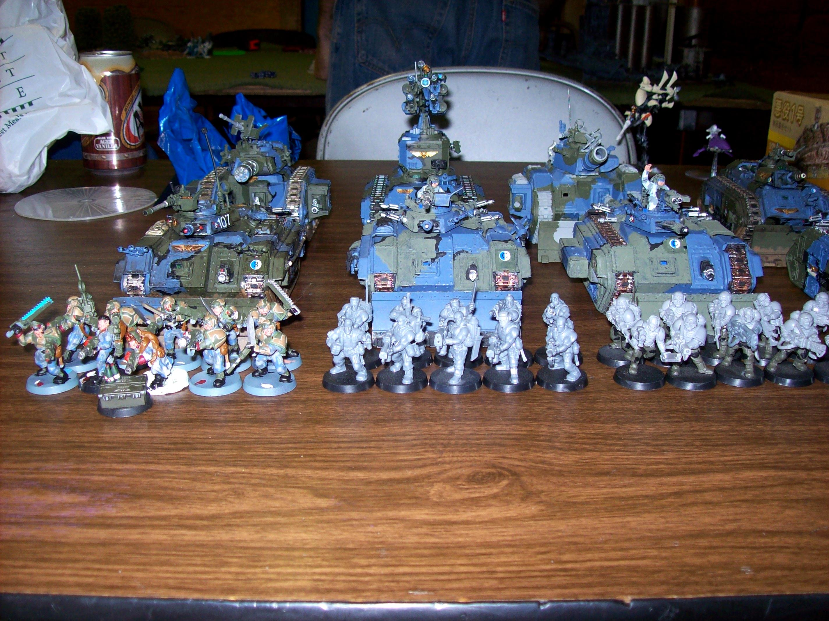Troops lit up
