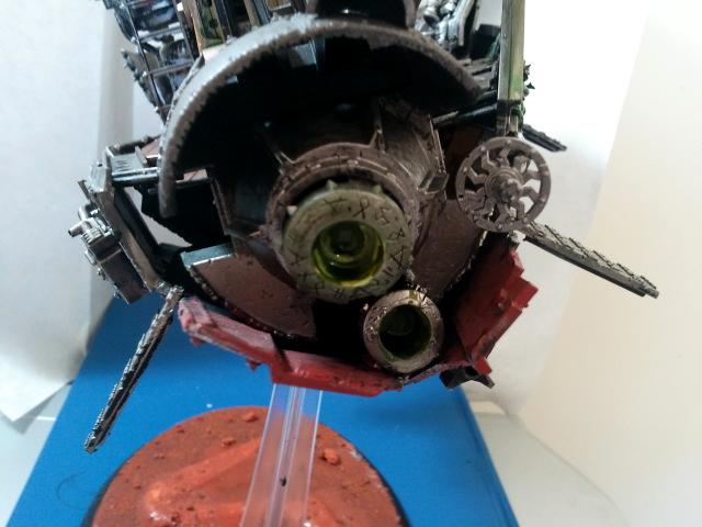 Engine with green crap