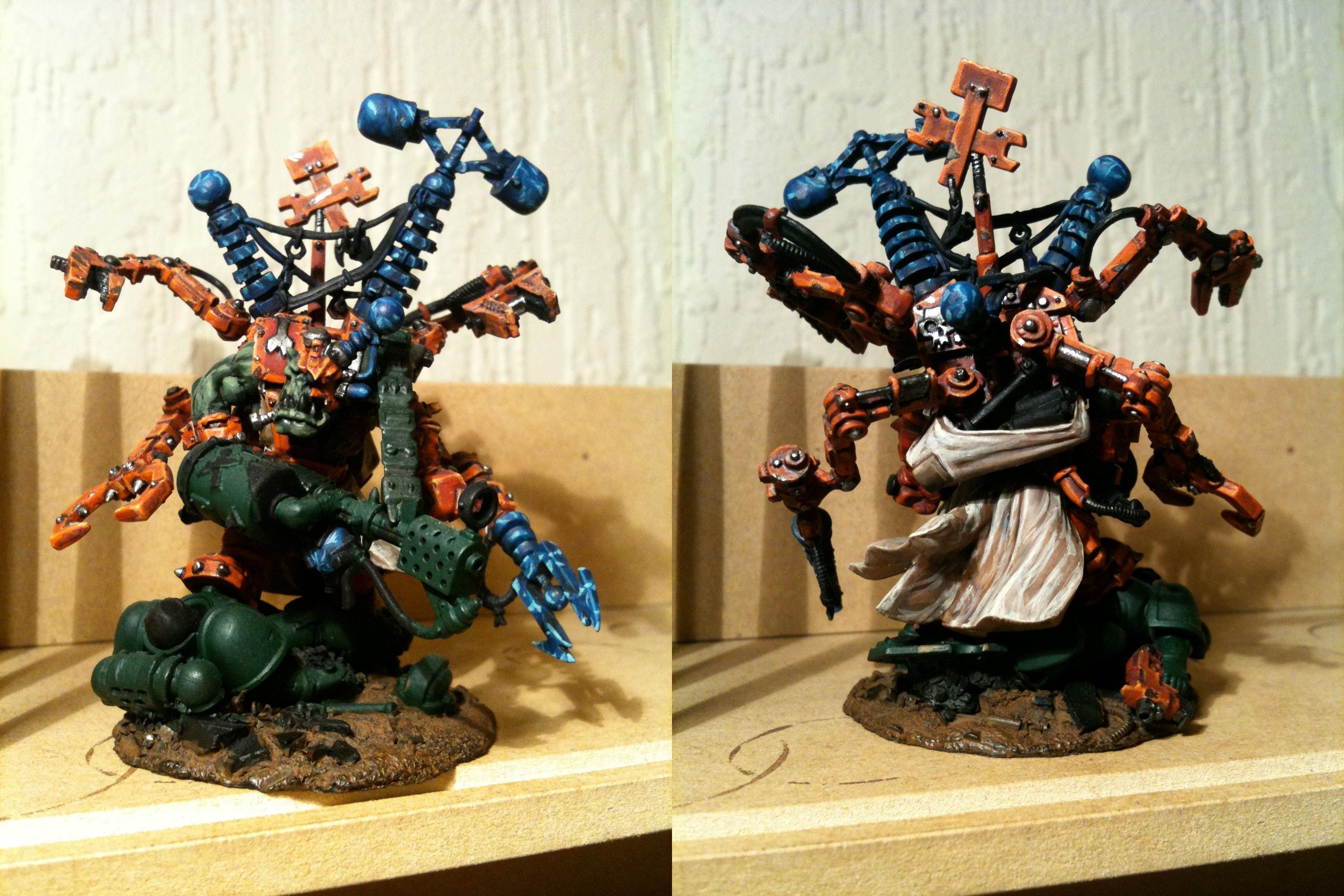 Big Mek, Burna Boyz, Da Dark Angelz, Kustom Force Field, Orks, Work In Progress