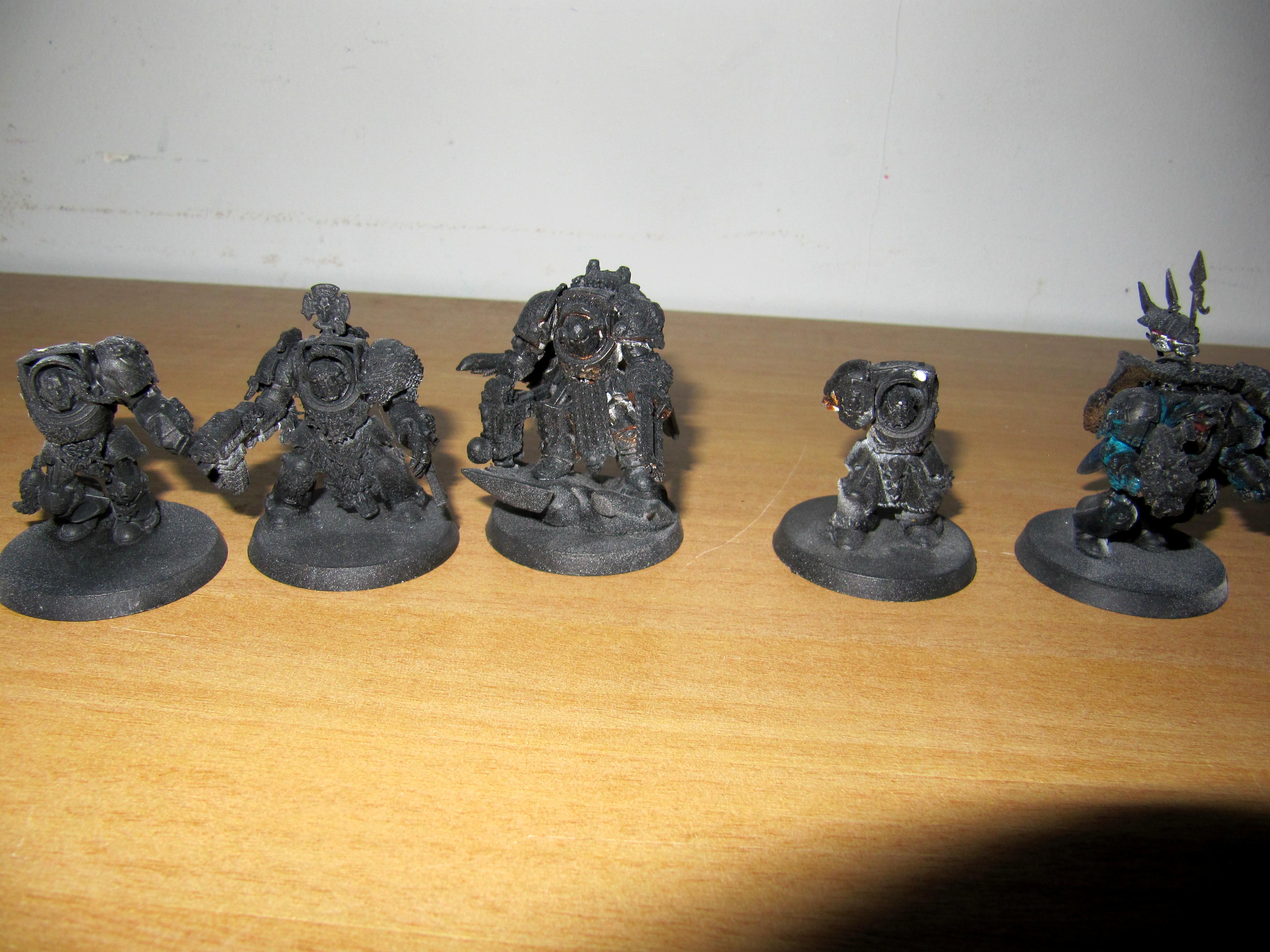 Disable, 4 Space Wolf Terminators &amp; 1 Chaos Terminator Lord