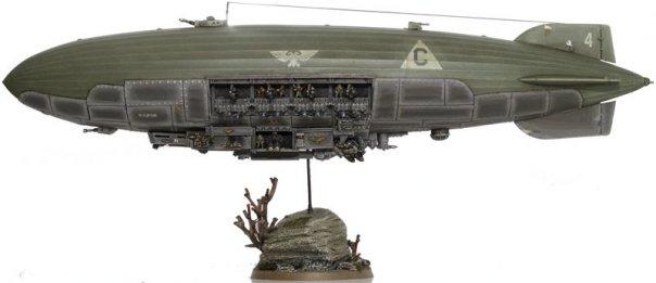 Airship, Blimp, Huge, Imperial Guard, Zeppelin