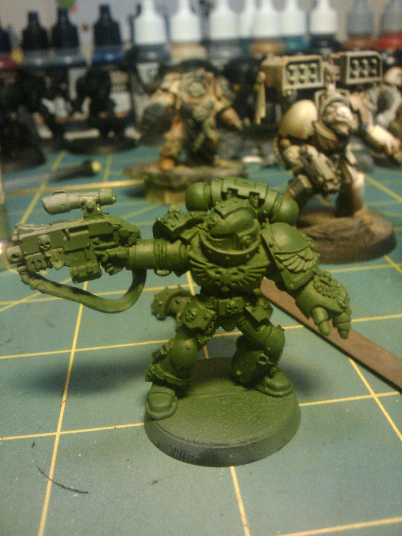 did'nt want to waste paint so I based another marine