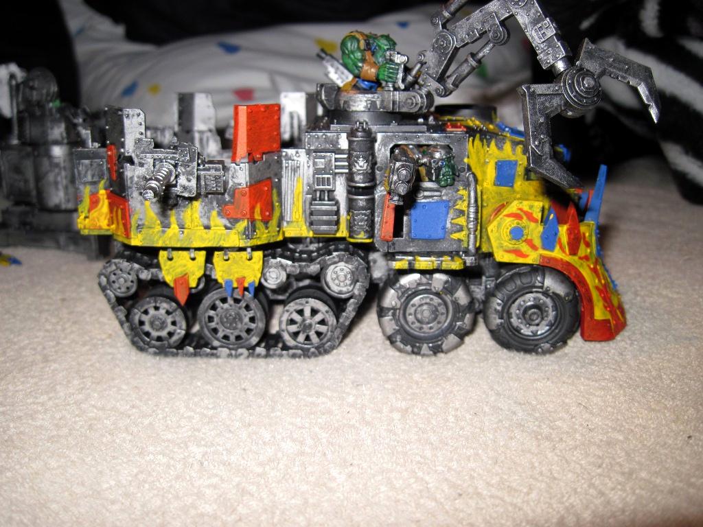 Battlewagon, Brightly Colored, Freehand, Orks