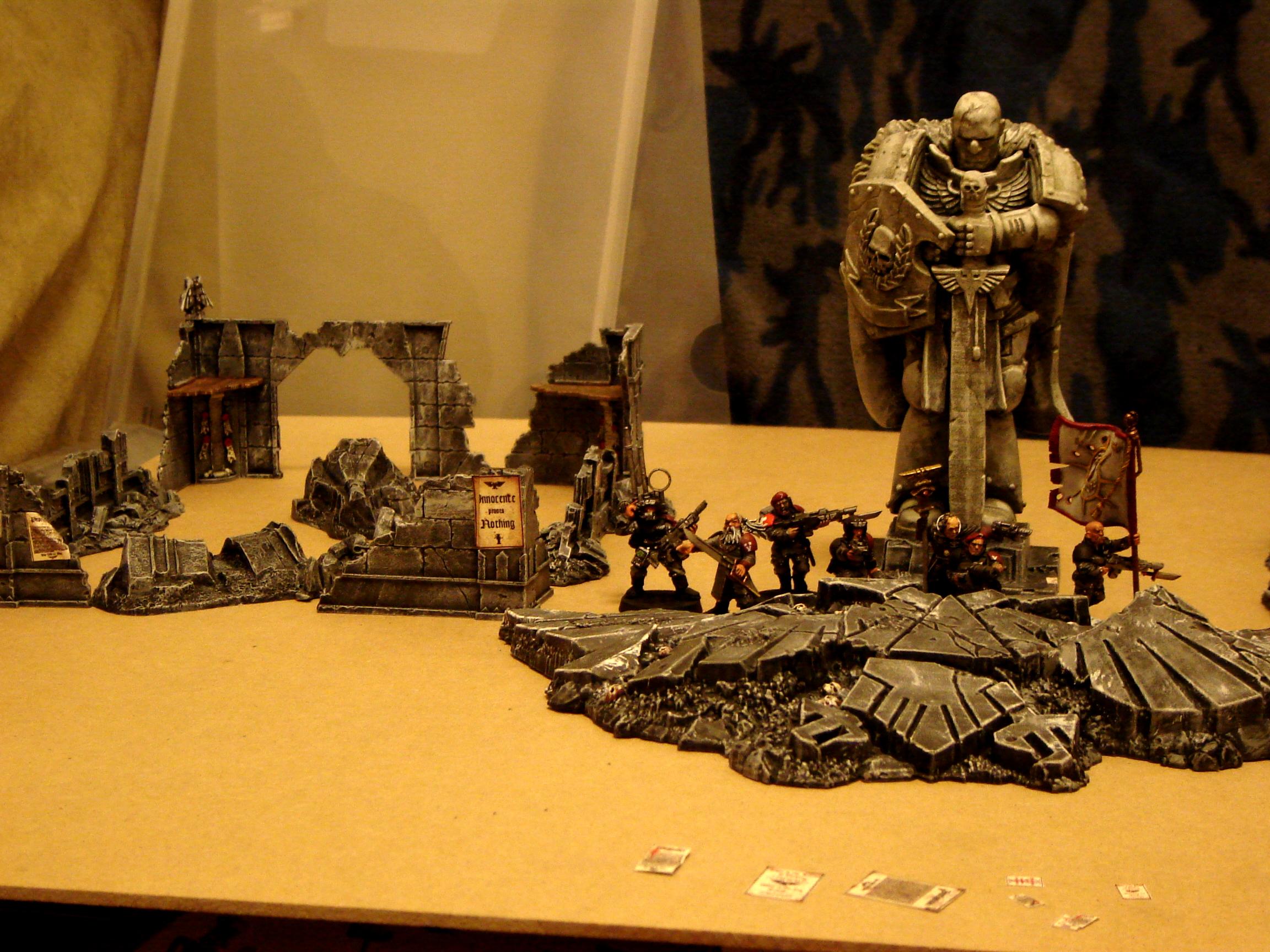 Headquarters, Ruins, Statue, Urban