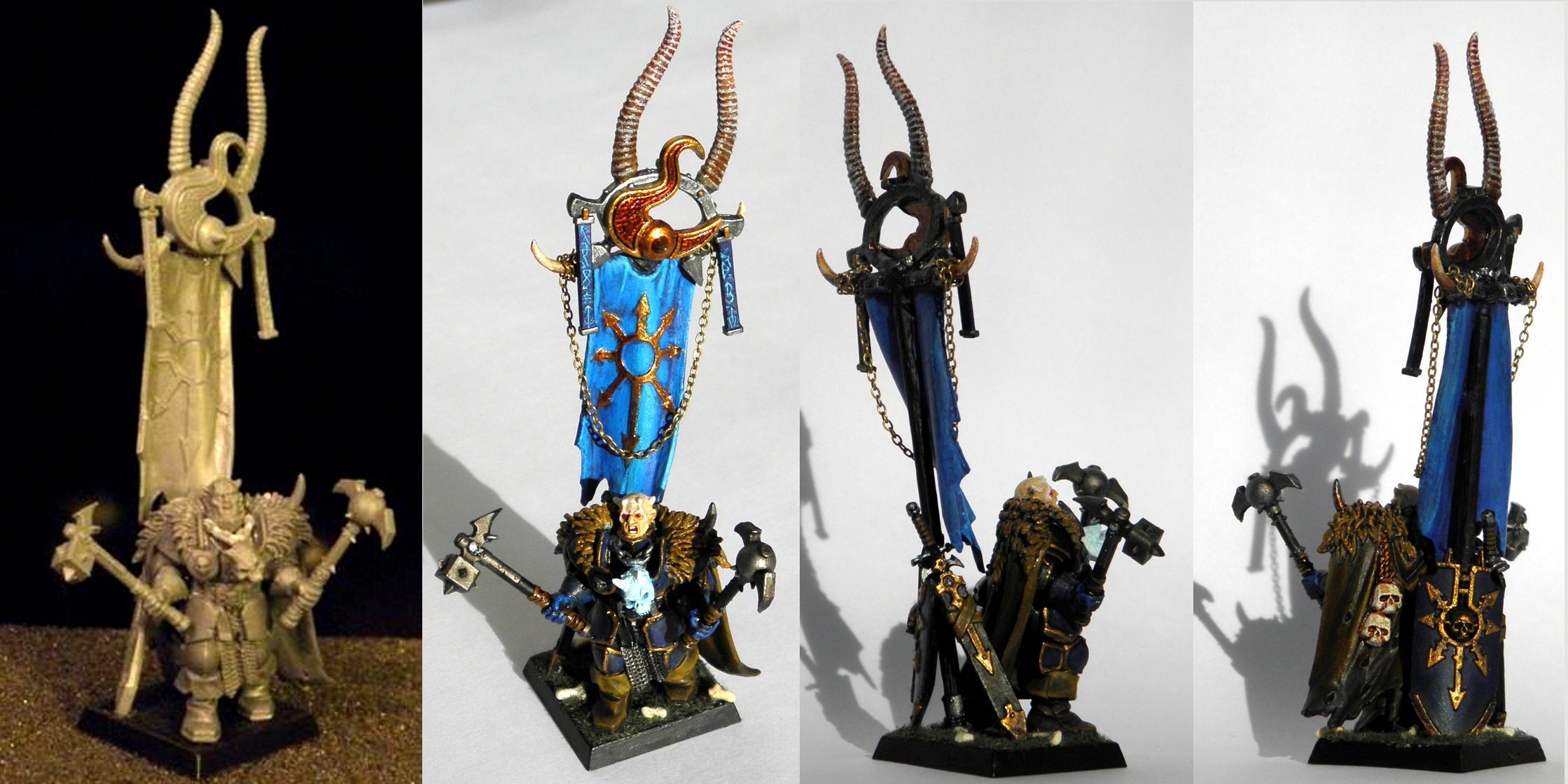 Chaos, Chaos Warrior, Standard Bearer, Tzeentch, Warhammer Fantasy