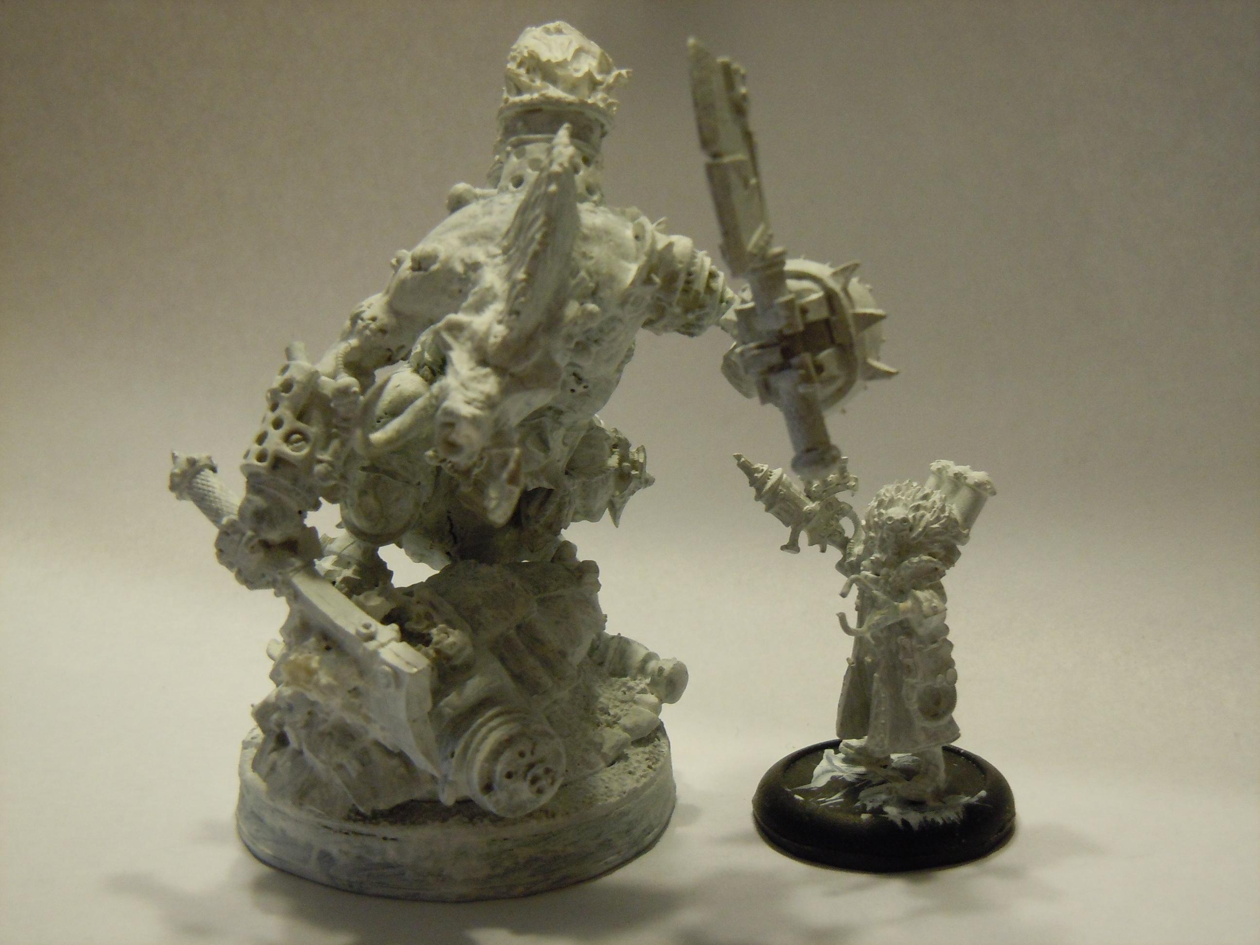 On a Khador wreckmarker.  Dr.Ark is there as a size comparison