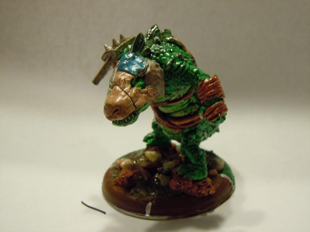 Wrong eye with a patchwork mask.  Wrastler