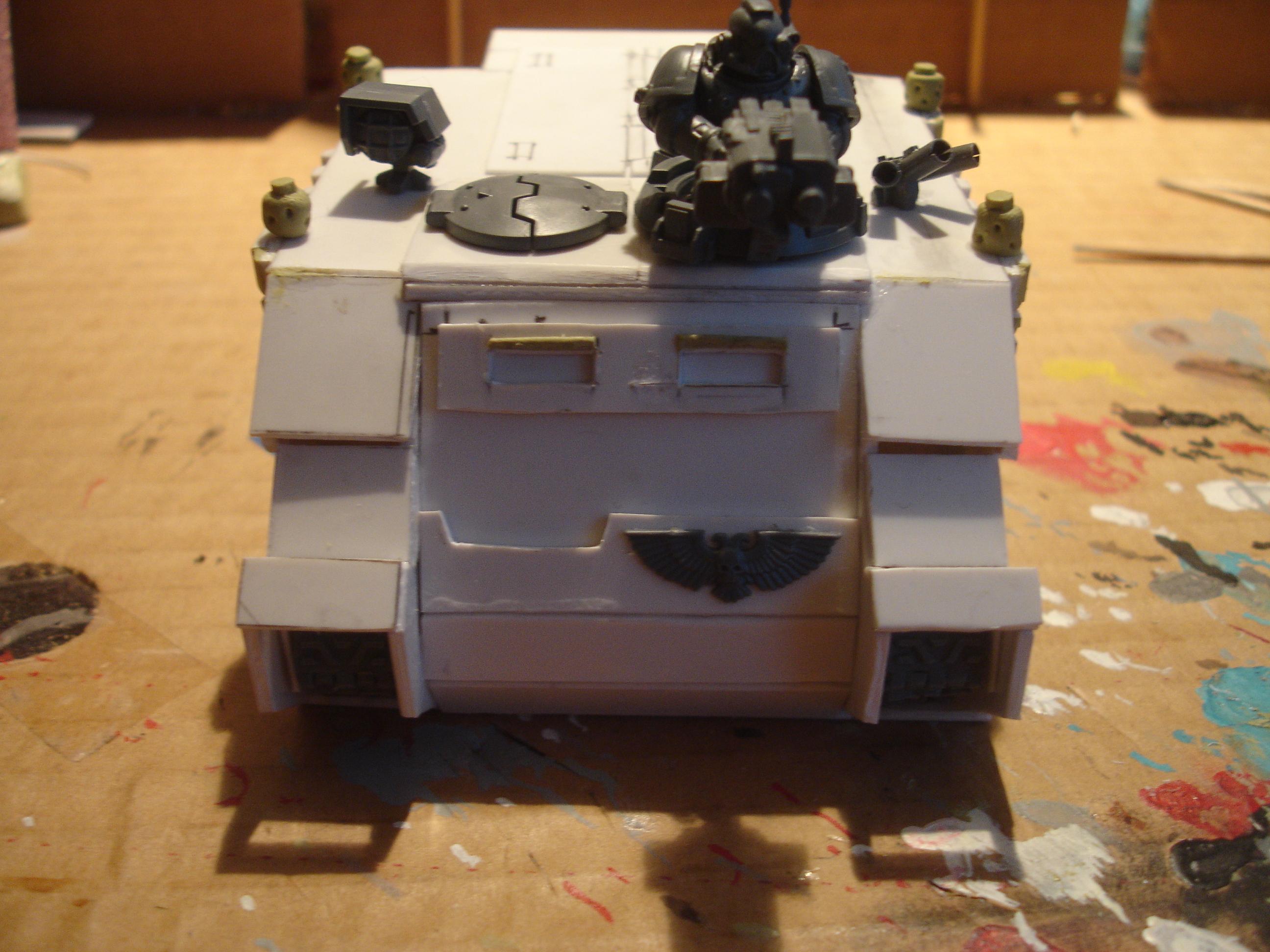 Rhino, Scratch Build, Space Marines, Wolves