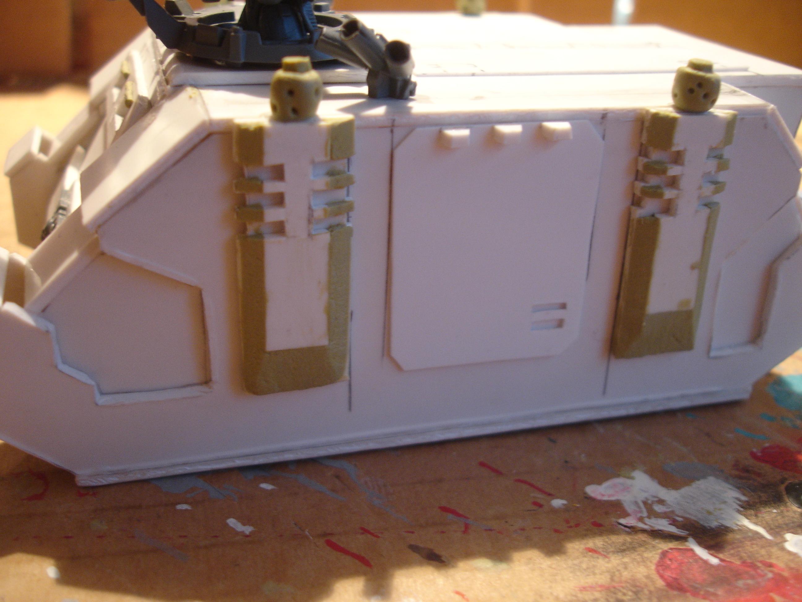 Rhino, Scratch Build, Space Marines, Wolves