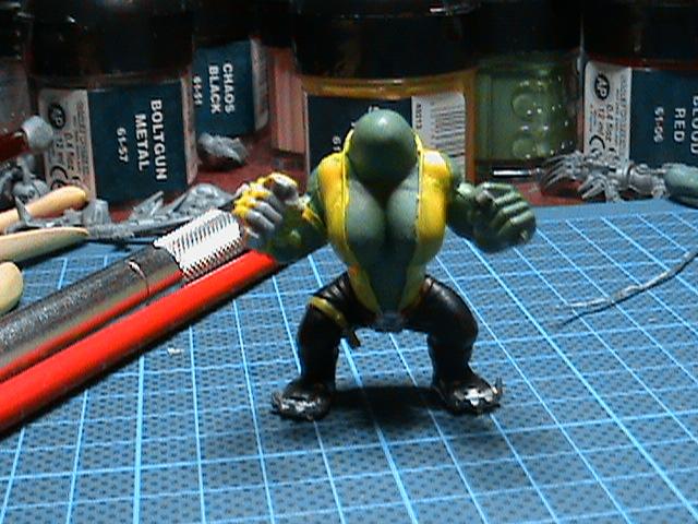 Girl Ork, Greenstuff, Orks, Scuplte