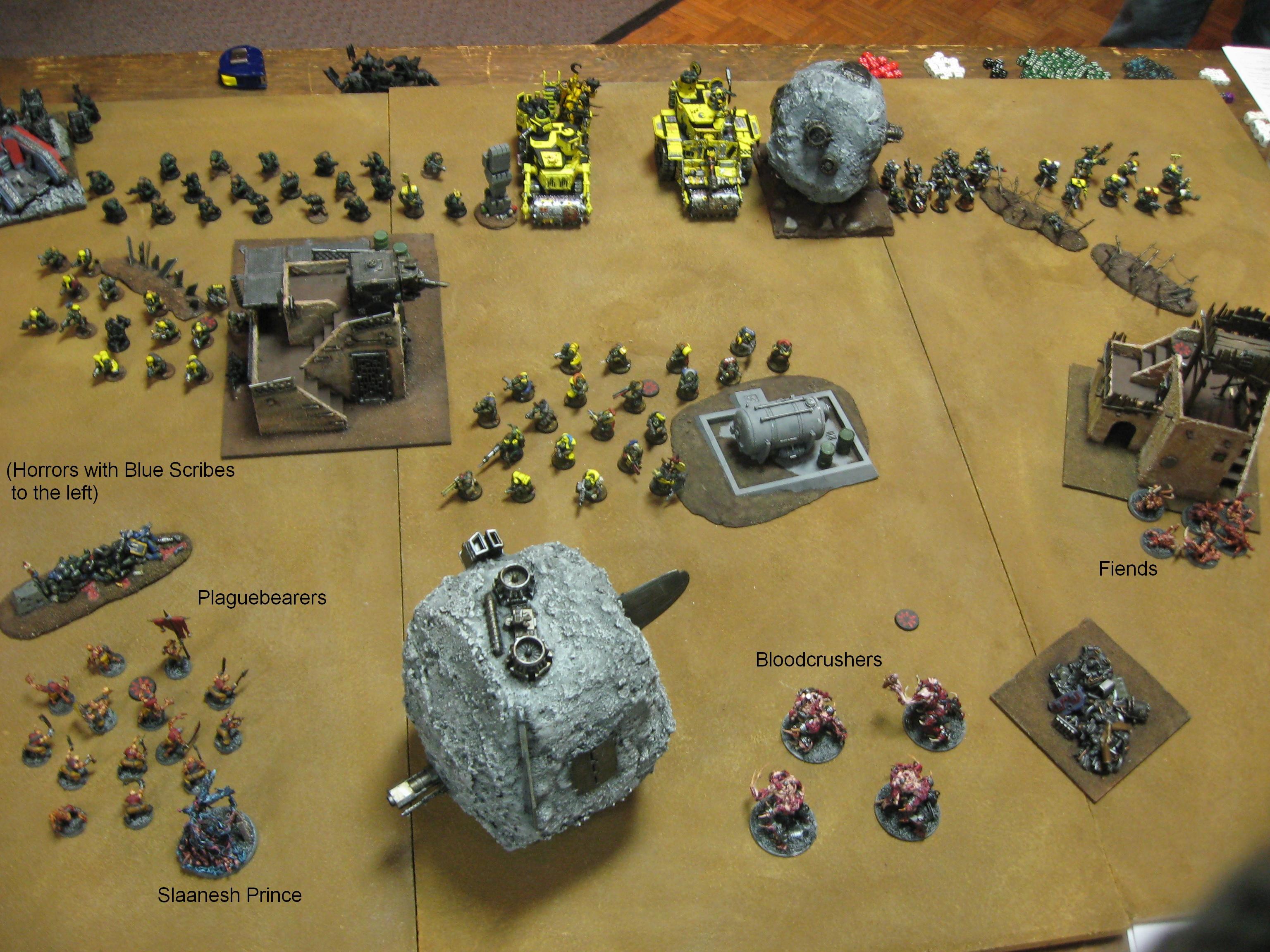 Battle Report, Daemons, Harrowed, Orks