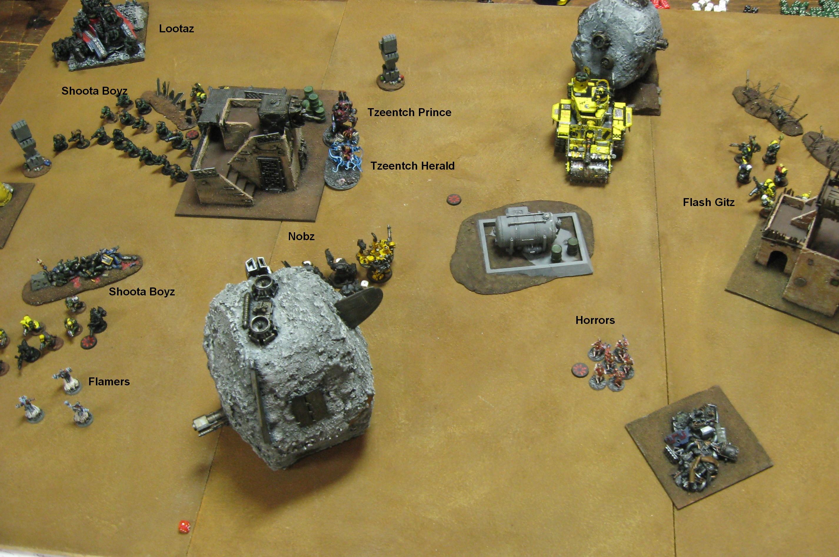Battle Report, Daemons, Harrowed, Orks