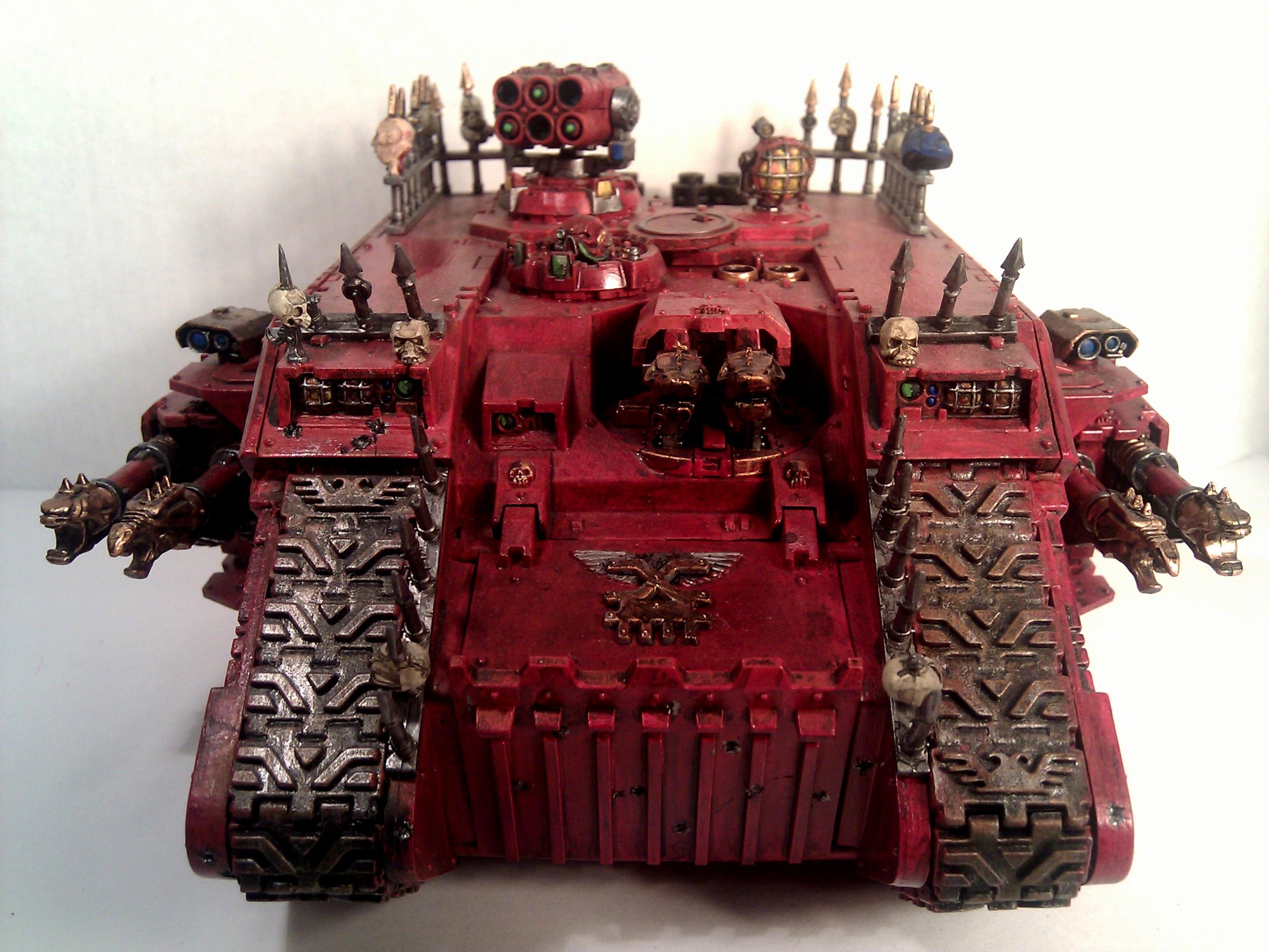 Chaos, Khorne, Land Raider, Red, Space Marines, Tank, Vehicle, World Eaters