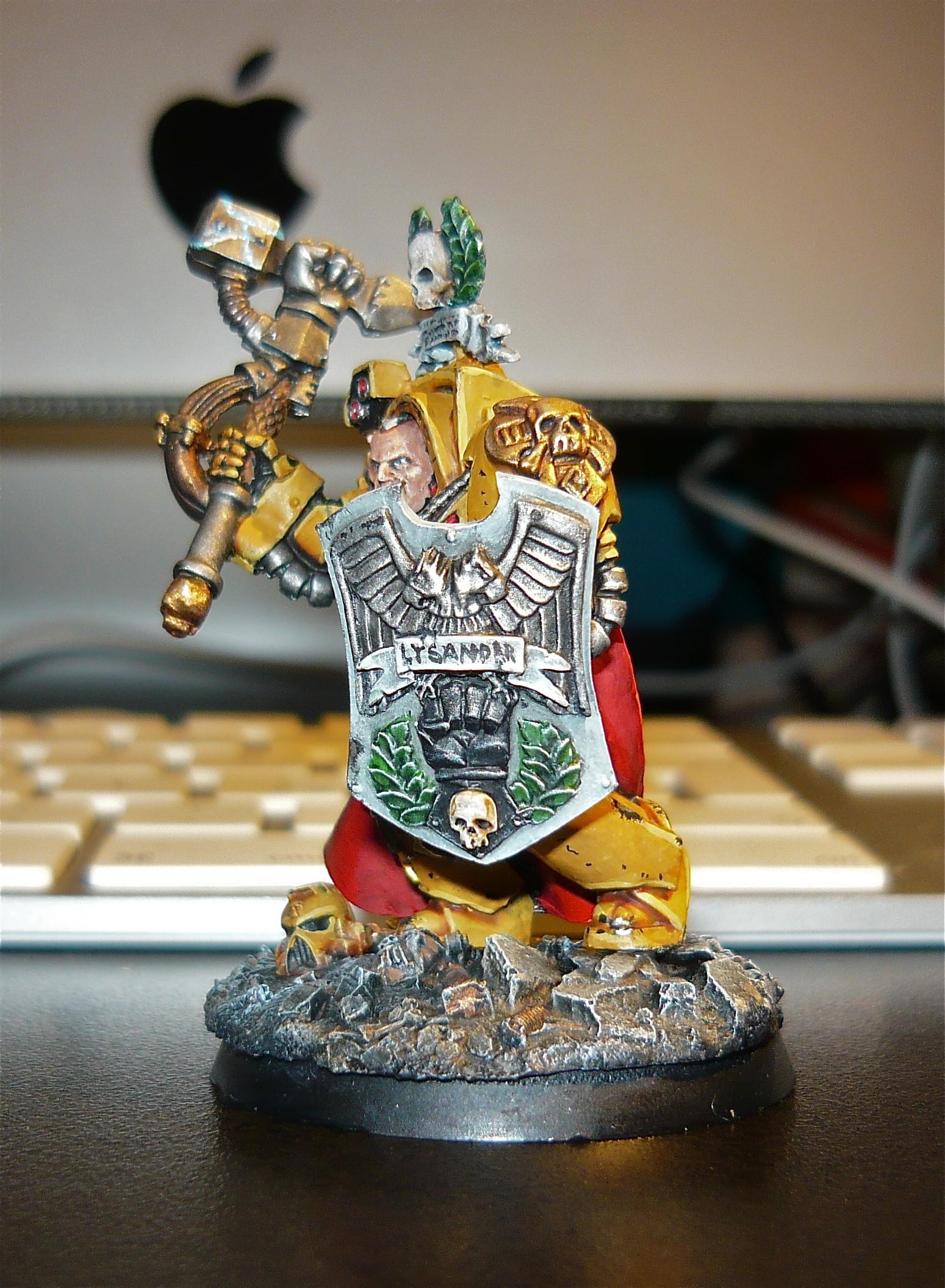 Hero, Imperial Fists, Lysander, Space Marines, Terminator Armor, Warhammer 40,000