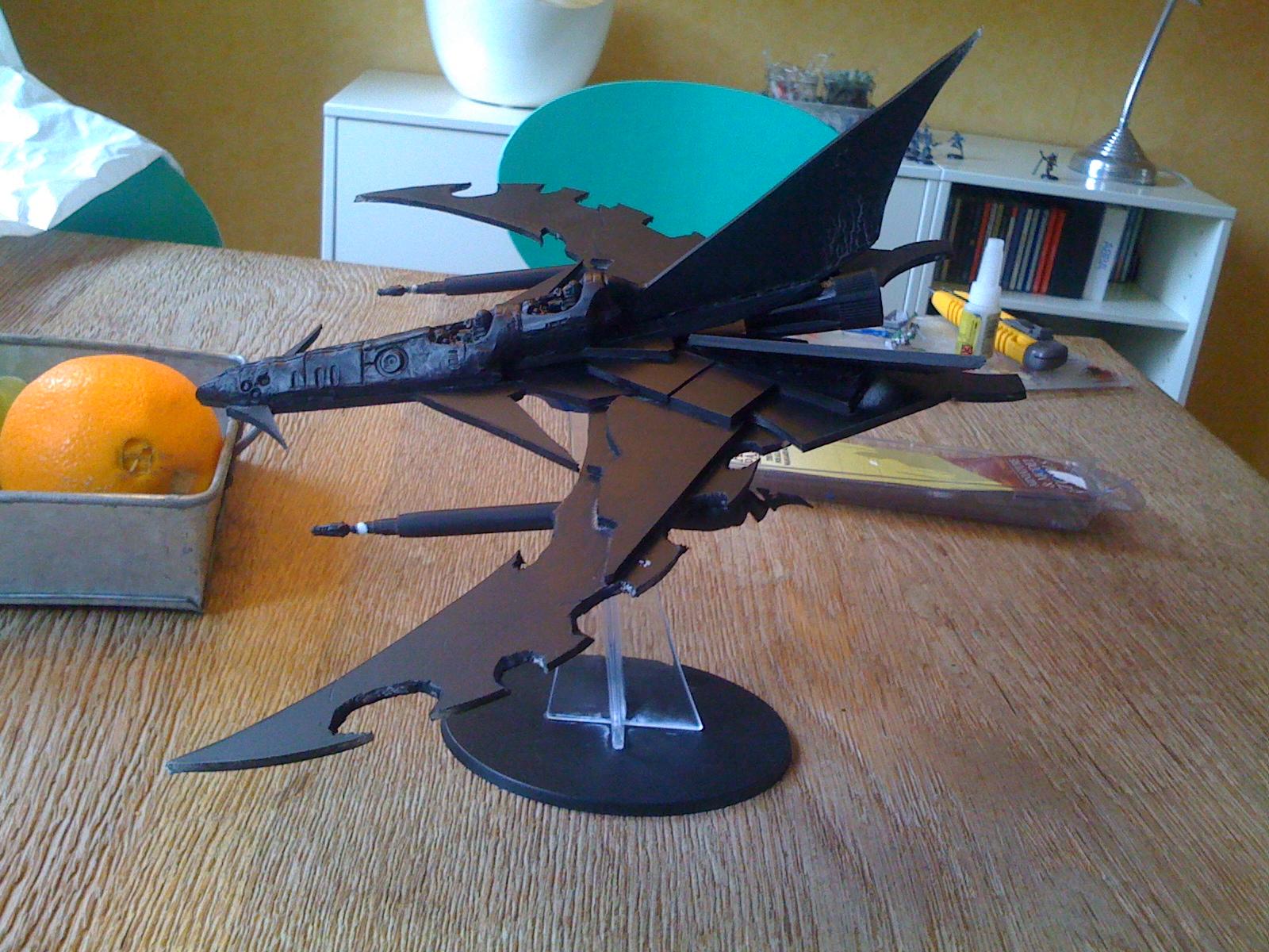 Dark Eldar, Flyer, Scratch Build, Void Raven