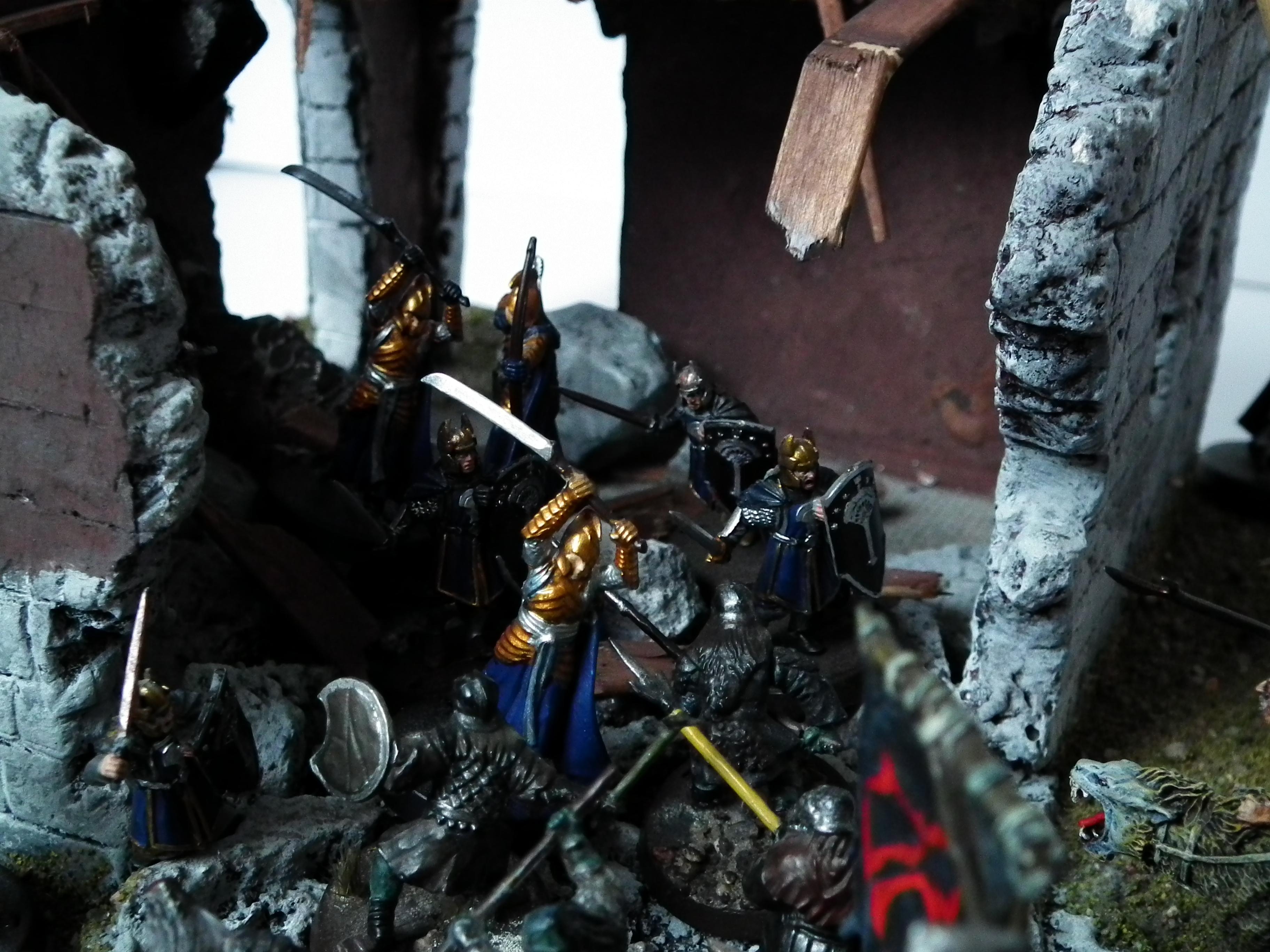 Buildings, Explosion, Lord, Lord Of The Rings, Of, Orcs, Rings, Ruins, The, Uruk Hai