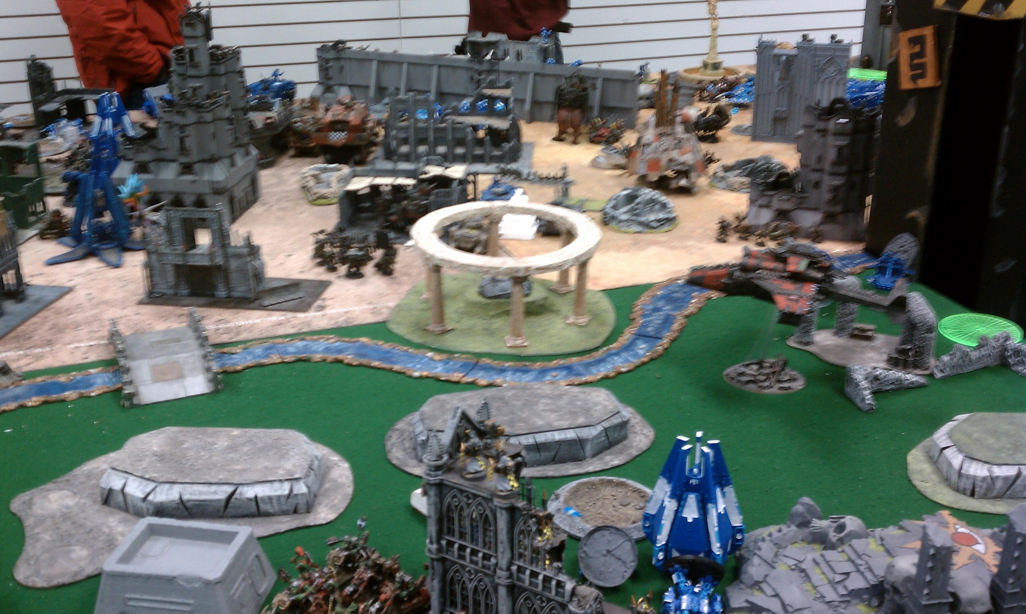 across the river