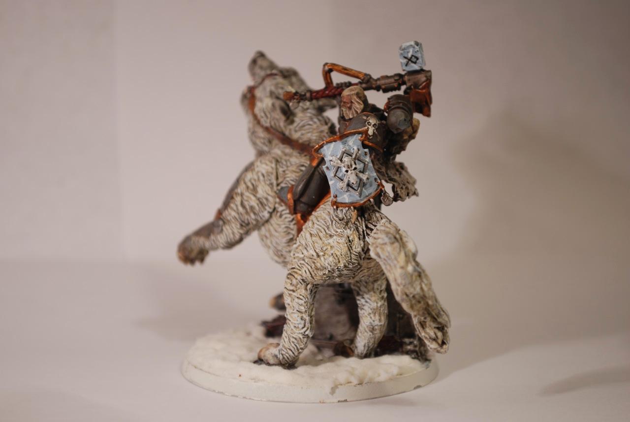 Snow, Space Wolves, Storm Shield, Thunder Hammer, Thunderwolf Cavalry, Wolf
