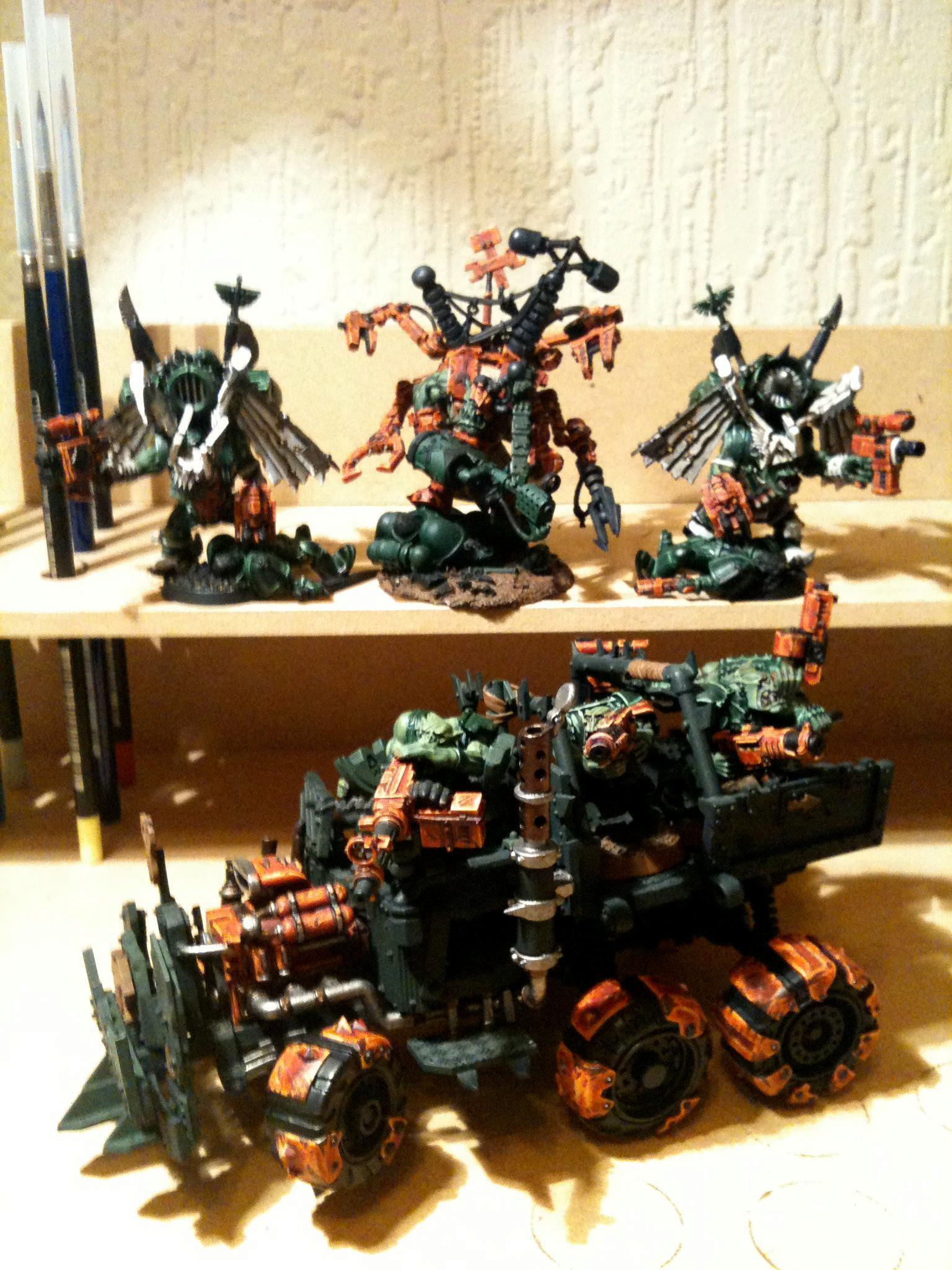 Da Dark Angelz, Orks, Work In Progress